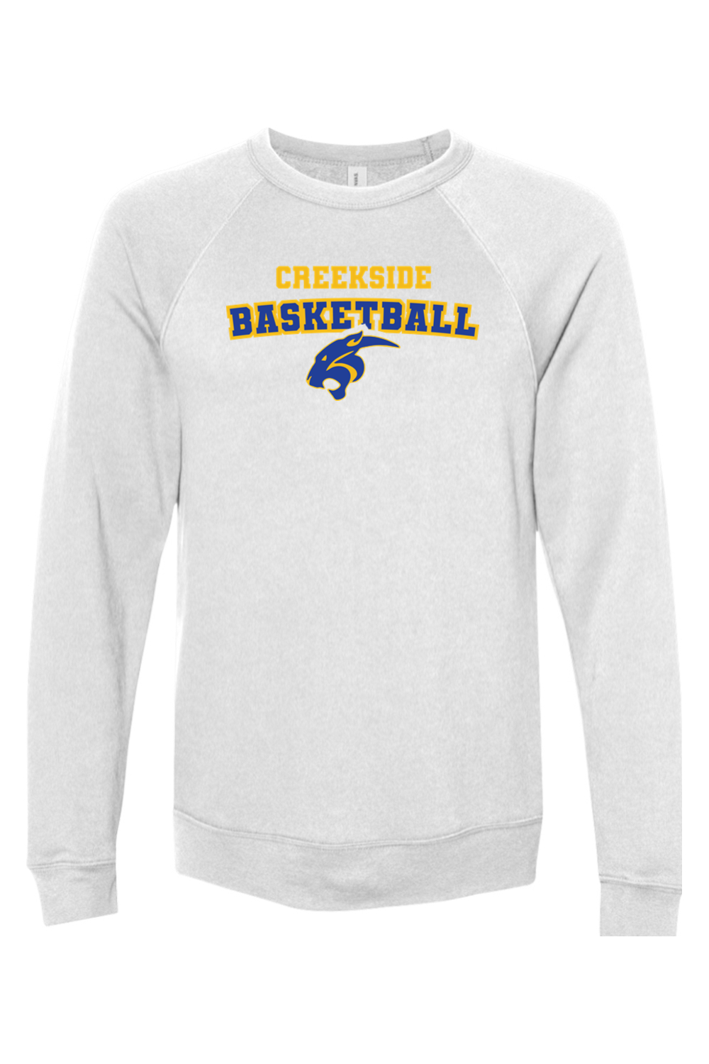 (ADULT) Bella + Canvas Sponge Fleece Raglan Crewneck Sweatshirt - Basketball