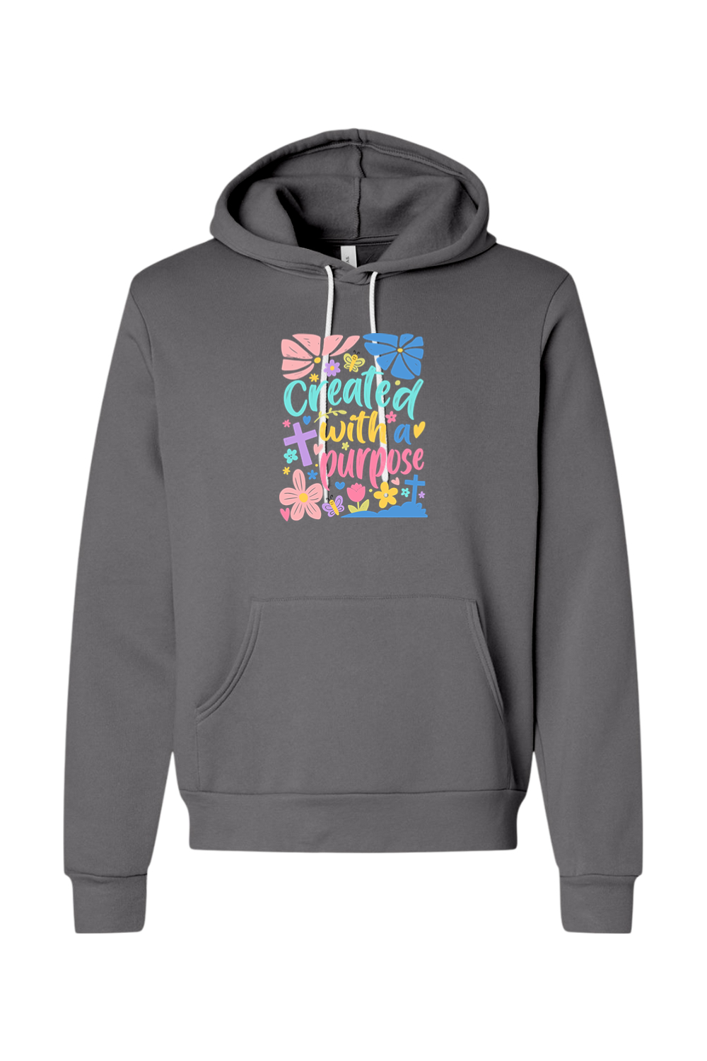 (ADULT) Bella + Canvas Sponge Fleece Hoodie - Created With a Purpose