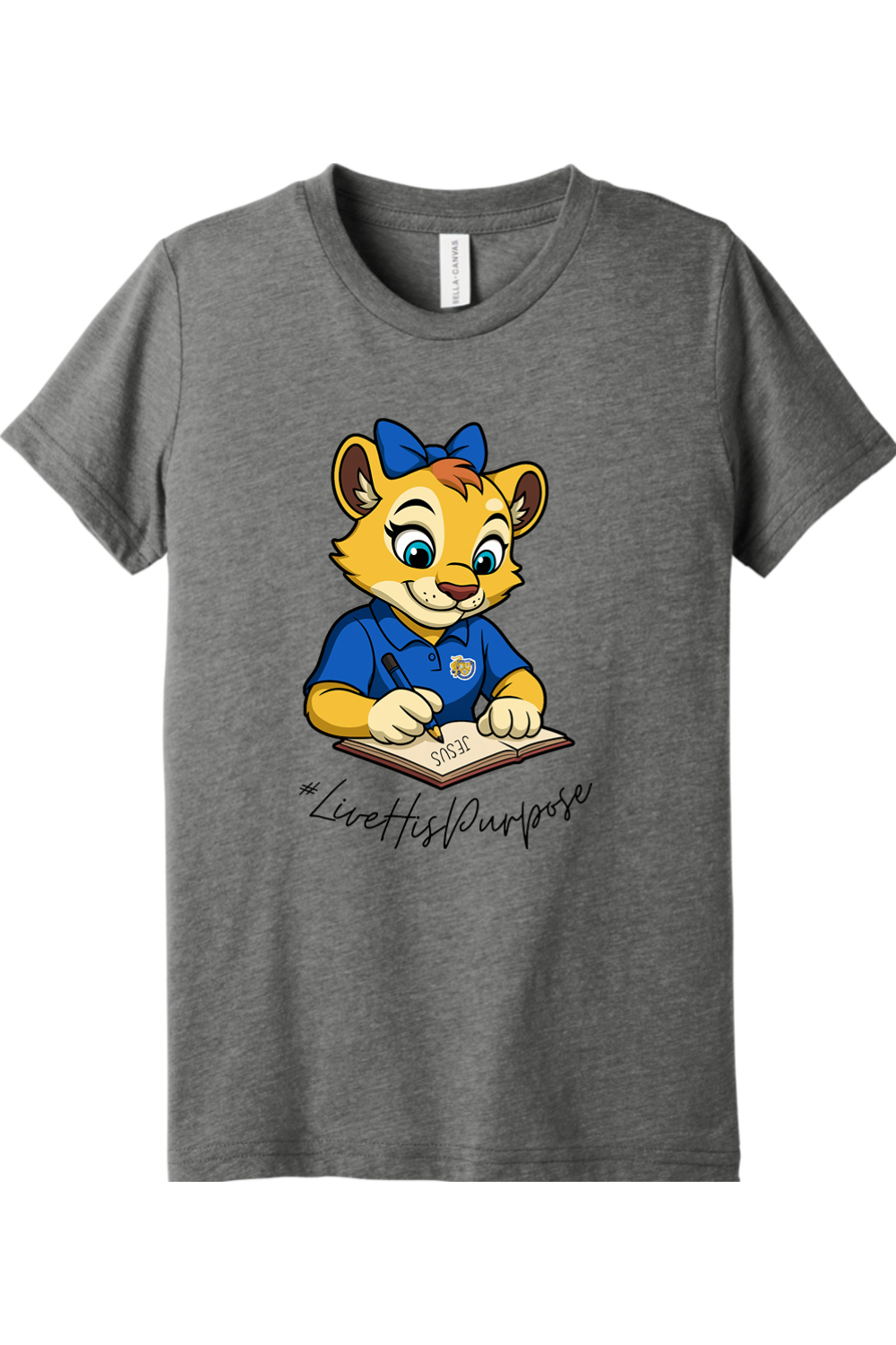 (YOUTH) BELLA+CANVAS Triblend Short Sleeve Tee - Roary #livehispurpose