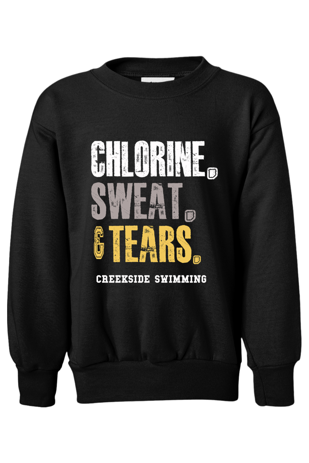 (YOUTH) Hanes Ecosmart Youth Crewneck Sweatshirt - Swimming