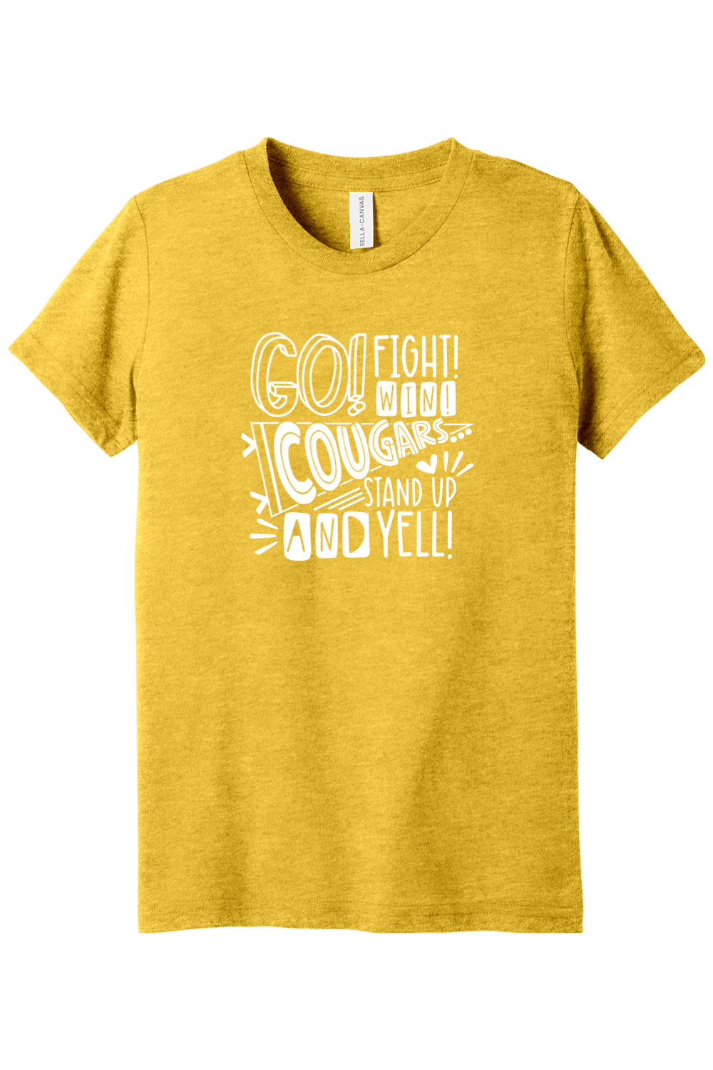 (YOUTH) BELLA+CANVAS Triblend Short Sleeve Tee - Go. Fight. Win