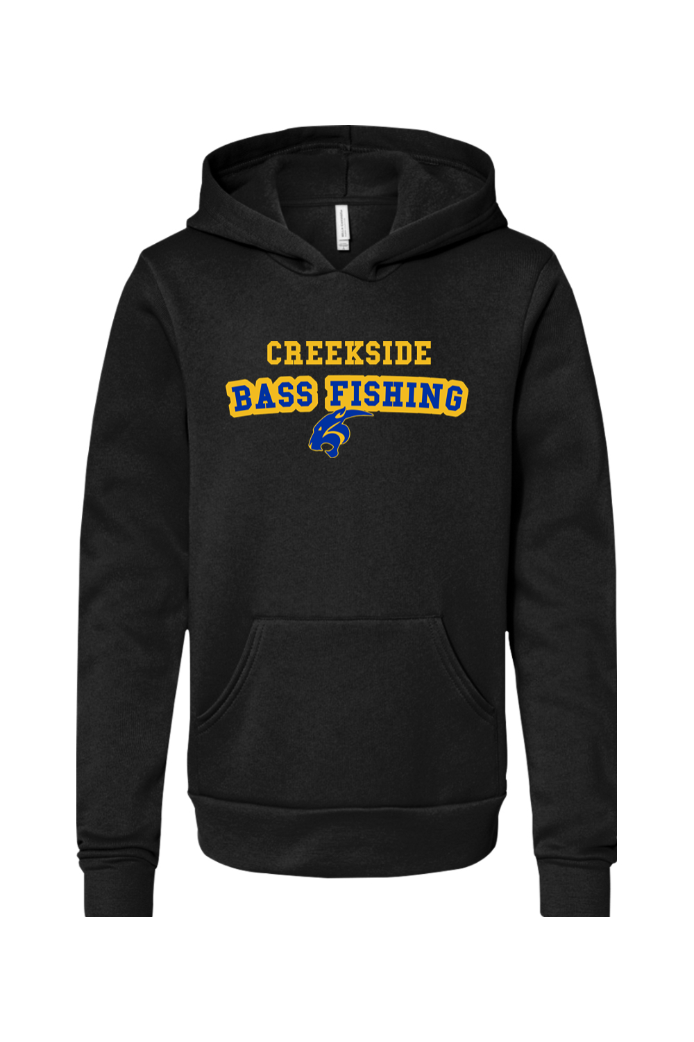 (YOUTH) Bella + Canvas Sponge Fleece Pullover Hoodie - Bass Fishing