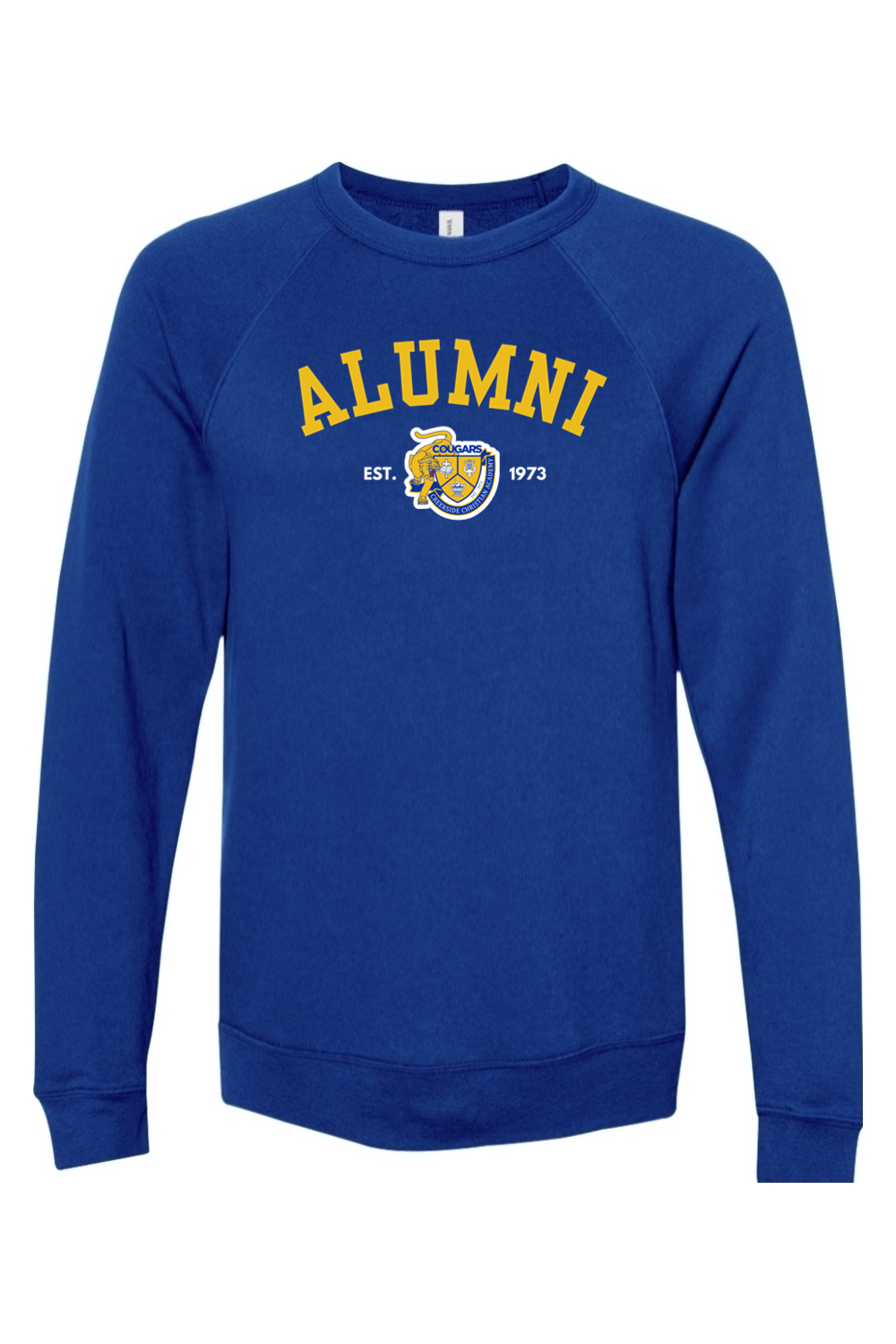 (ADULT) Bella + Canvas Sponge Fleece Raglan Crewneck Sweatshirt - Alumni