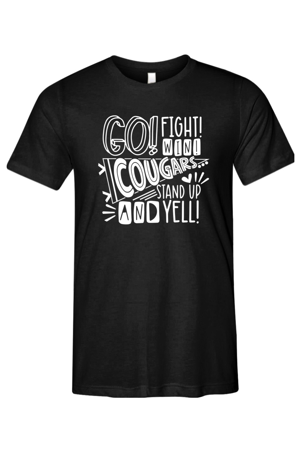 (ADULT) Bella + Canvas Triblend Short Sleeve Tee - Go. Fight. Win.