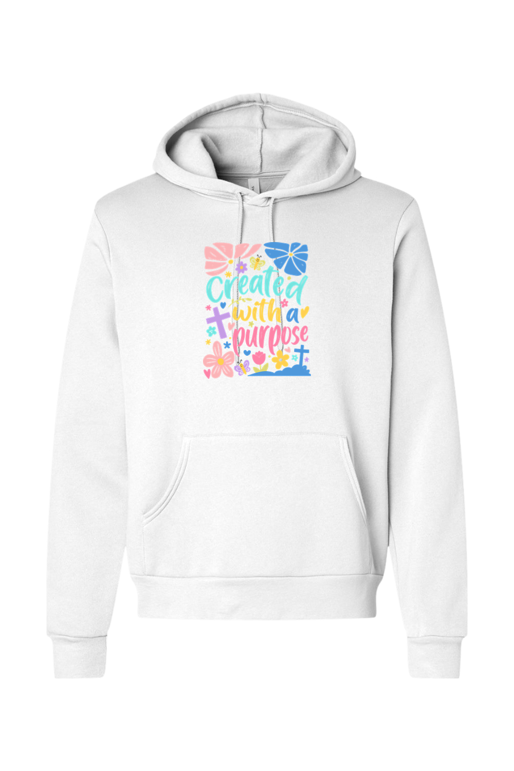 (ADULT) Bella + Canvas Sponge Fleece Hoodie - Created With a Purpose
