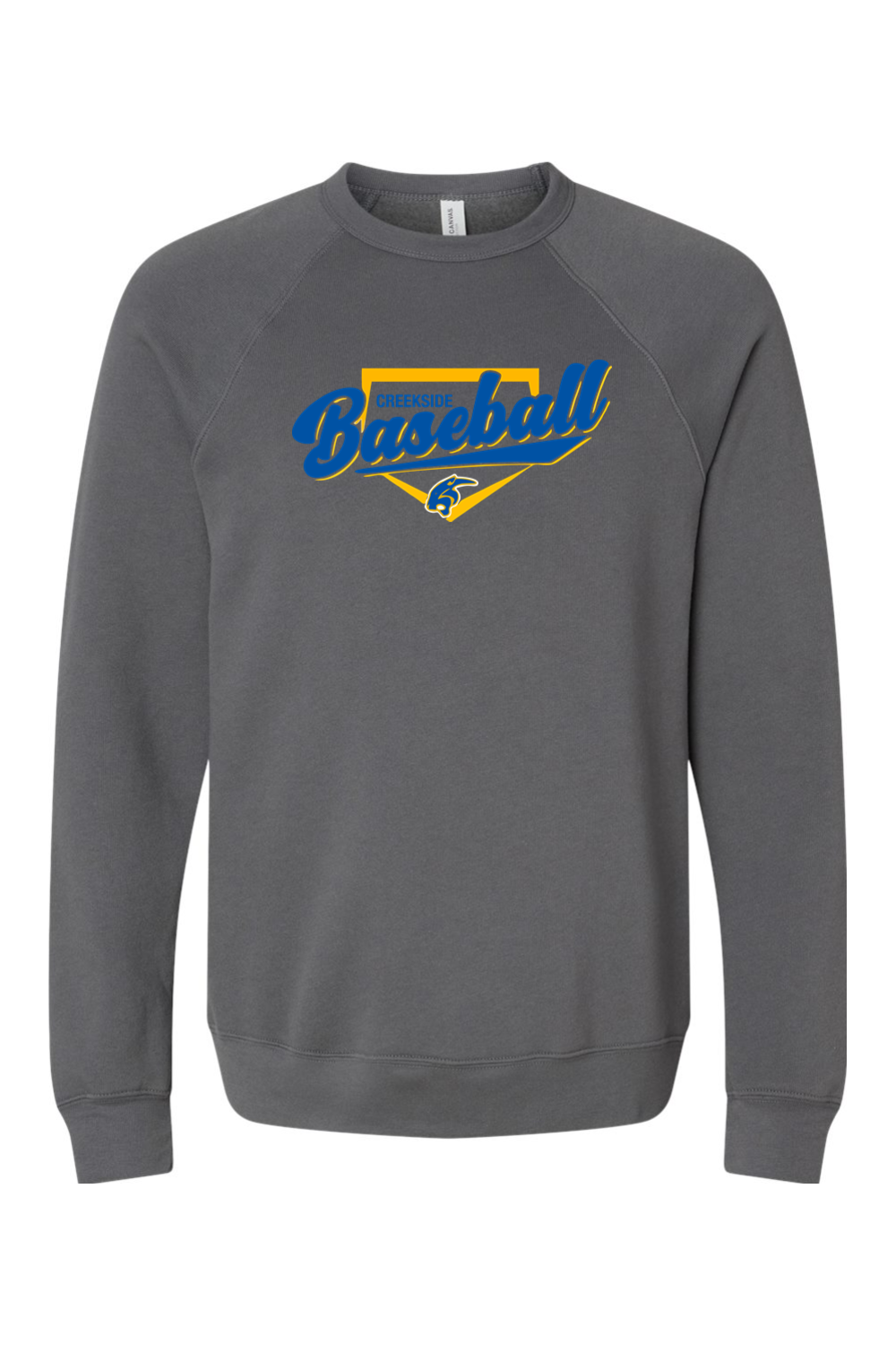 (ADULT) Bella + Canvas Sponge Fleece Raglan Crewneck Sweatshirt - Baseball