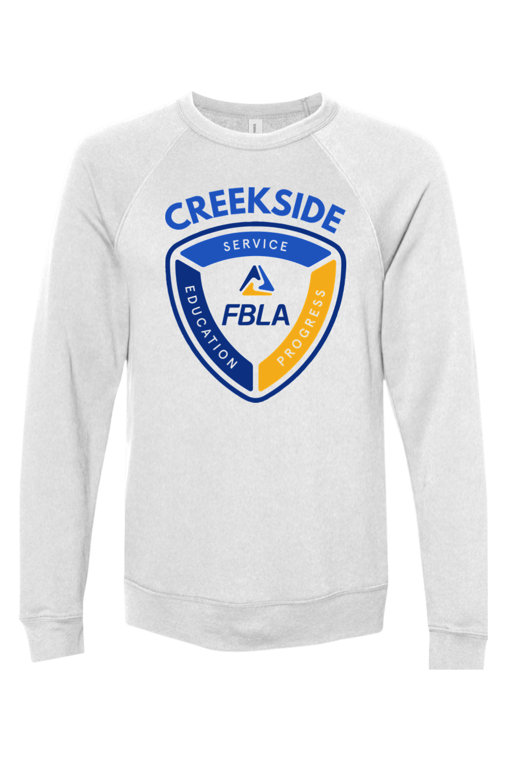(ADULT) Bella + Canvas Sponge Fleece Raglan Crewneck Sweatshirt - FBLA