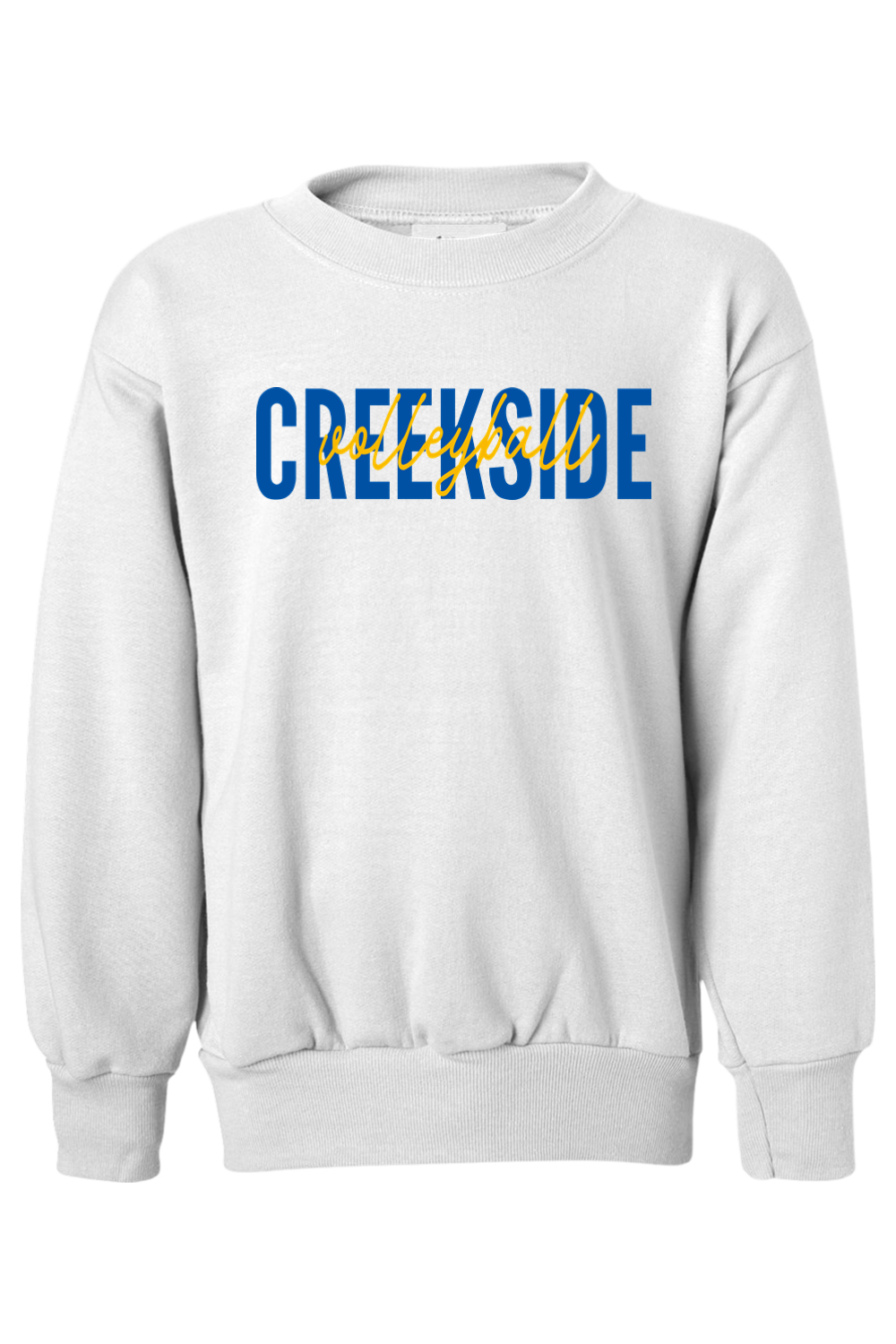 (YOUTH) Hanes Ecosmart Youth Crewneck Sweatshirt - Volleyball