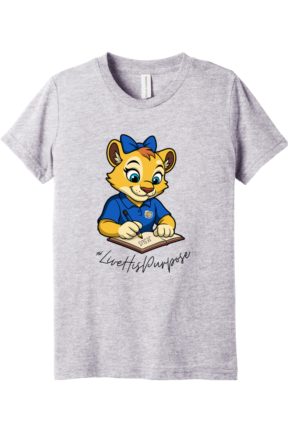 (YOUTH) BELLA+CANVAS Triblend Short Sleeve Tee - Roary #livehispurpose