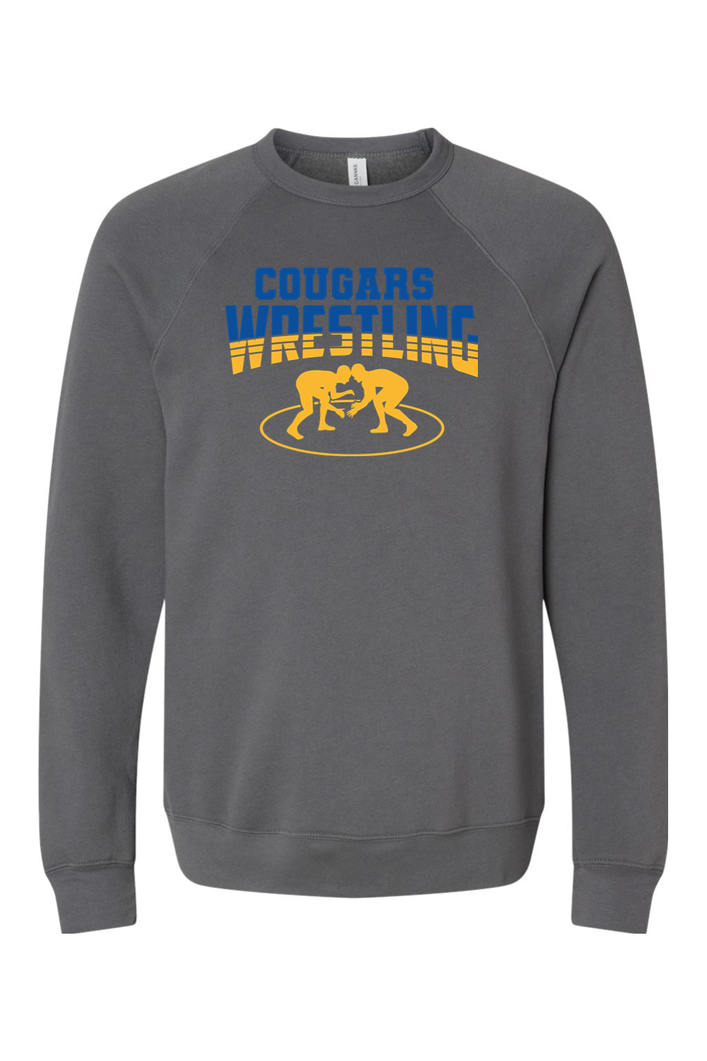 (ADULT) Bella + Canvas Sponge Fleece Raglan Crewneck Sweatshirt - Wrestling