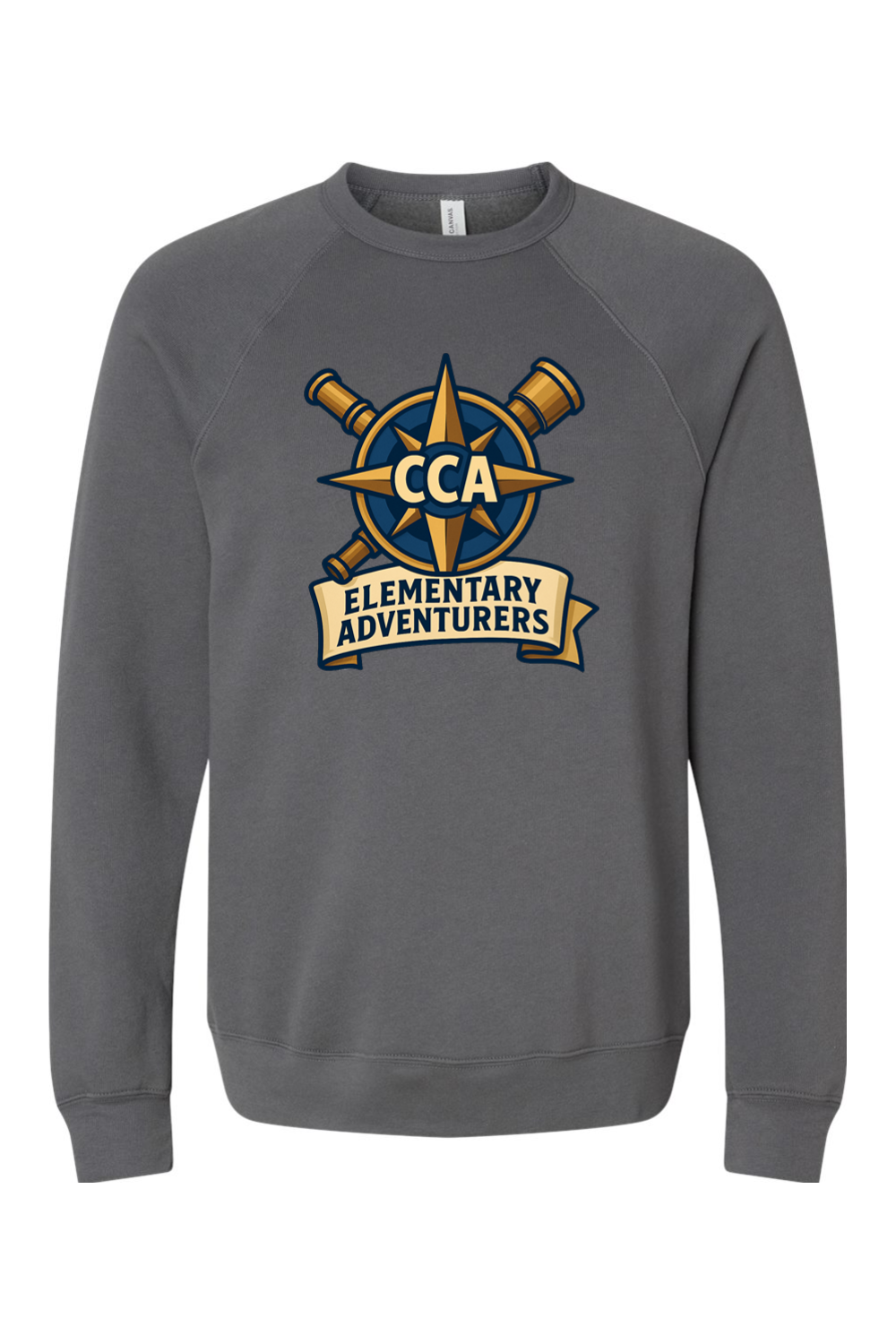 (ADULT) Bella + Canvas Sponge Fleece Raglan Crewneck Sweatshirt - Elementary Adventures