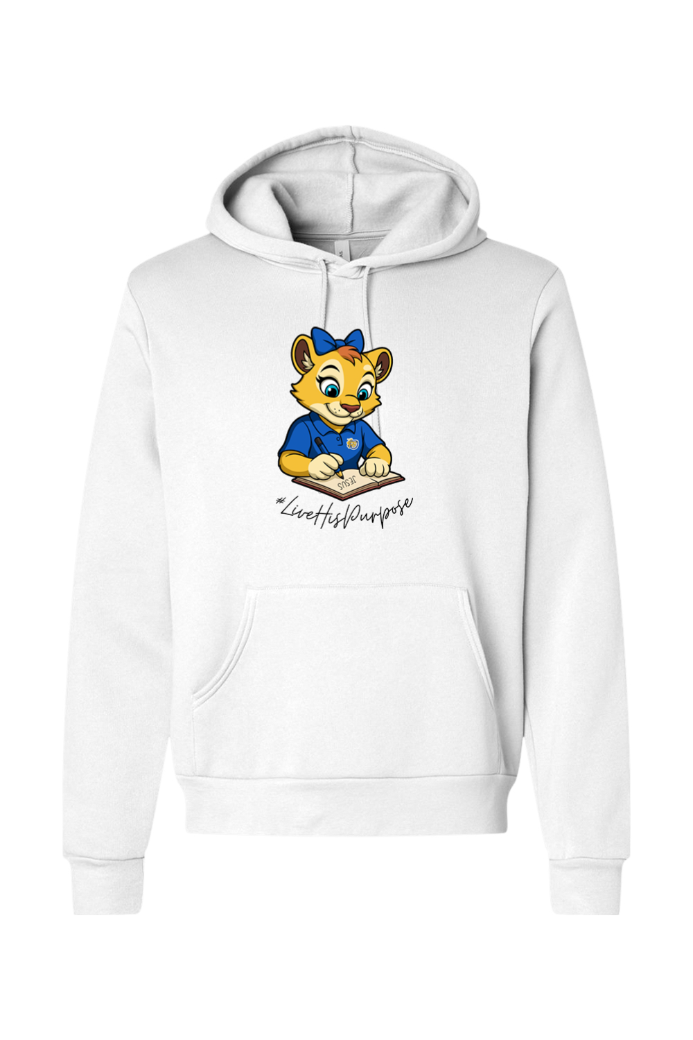 (ADULT) Bella + Canvas Sponge Fleece Hoodie - Roary #livehispurpose