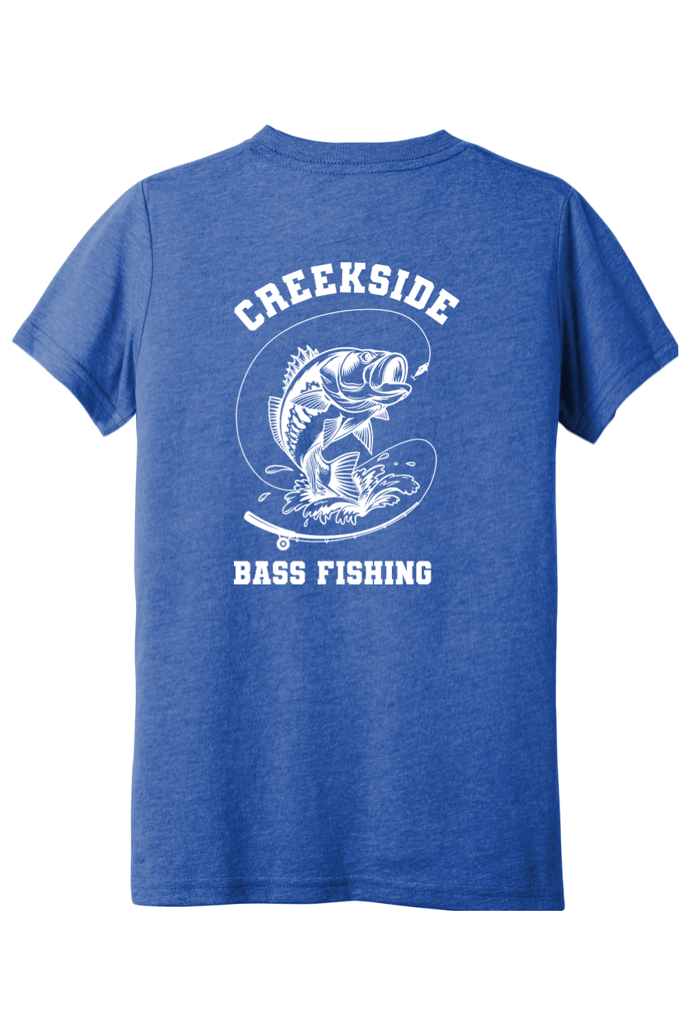 (YOUTH) BELLA+CANVAS Triblend Short Sleeve Tee - Bass Fishing