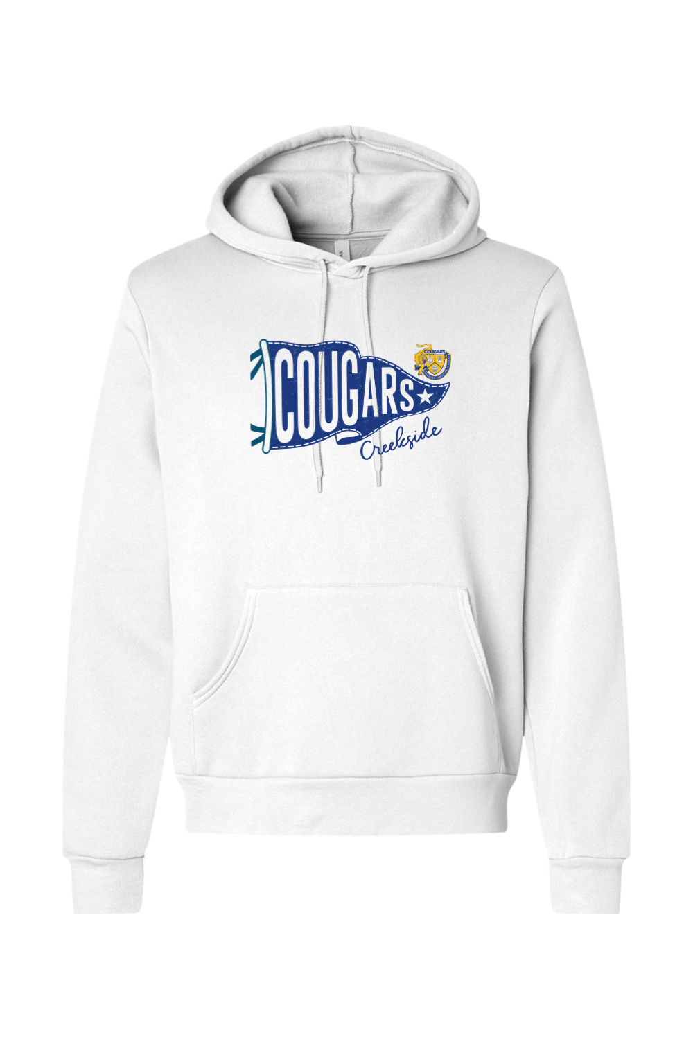 (ADULT) Bella + Canvas Sponge Fleece Hoodie - Cougar Flag