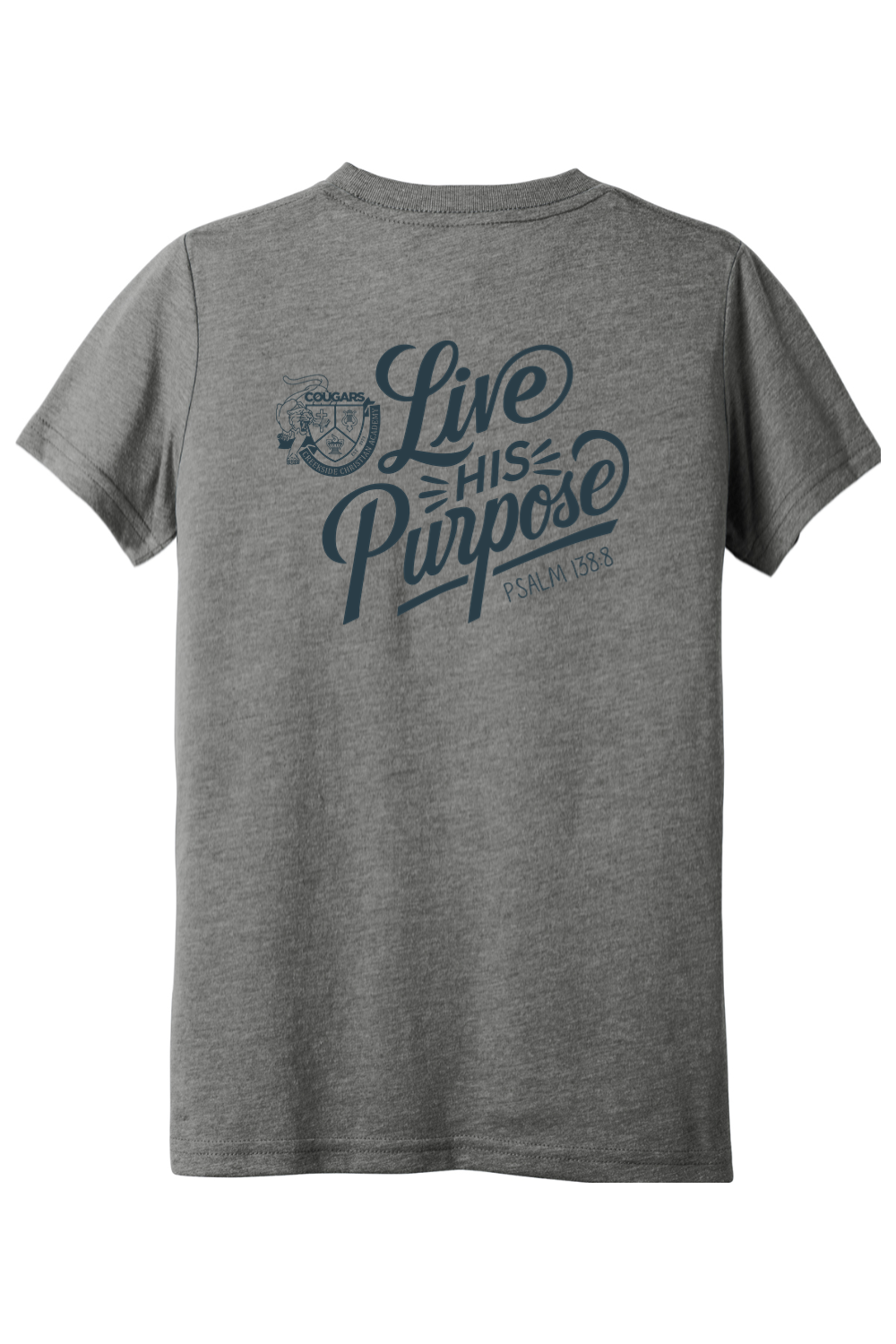 (YOUTH) BELLA+CANVAS Triblend Short Sleeve Tee - Live His Purpose