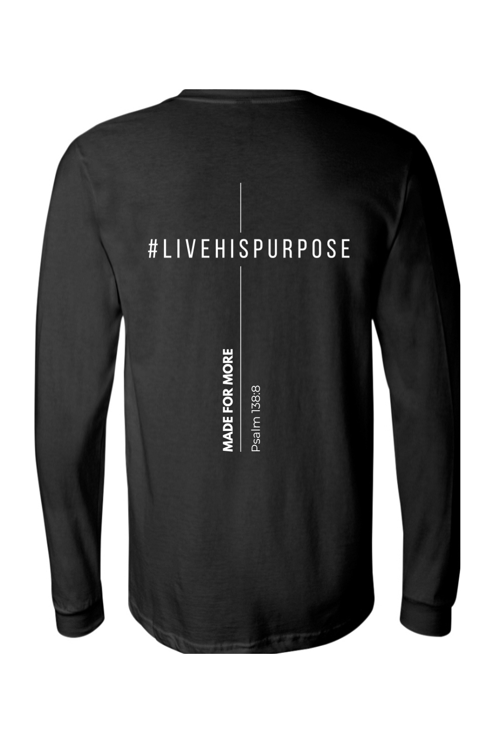 (ADULT) BELLA + CANVAS Unisex Jersey Long Sleeve Tee - #livehispurpose