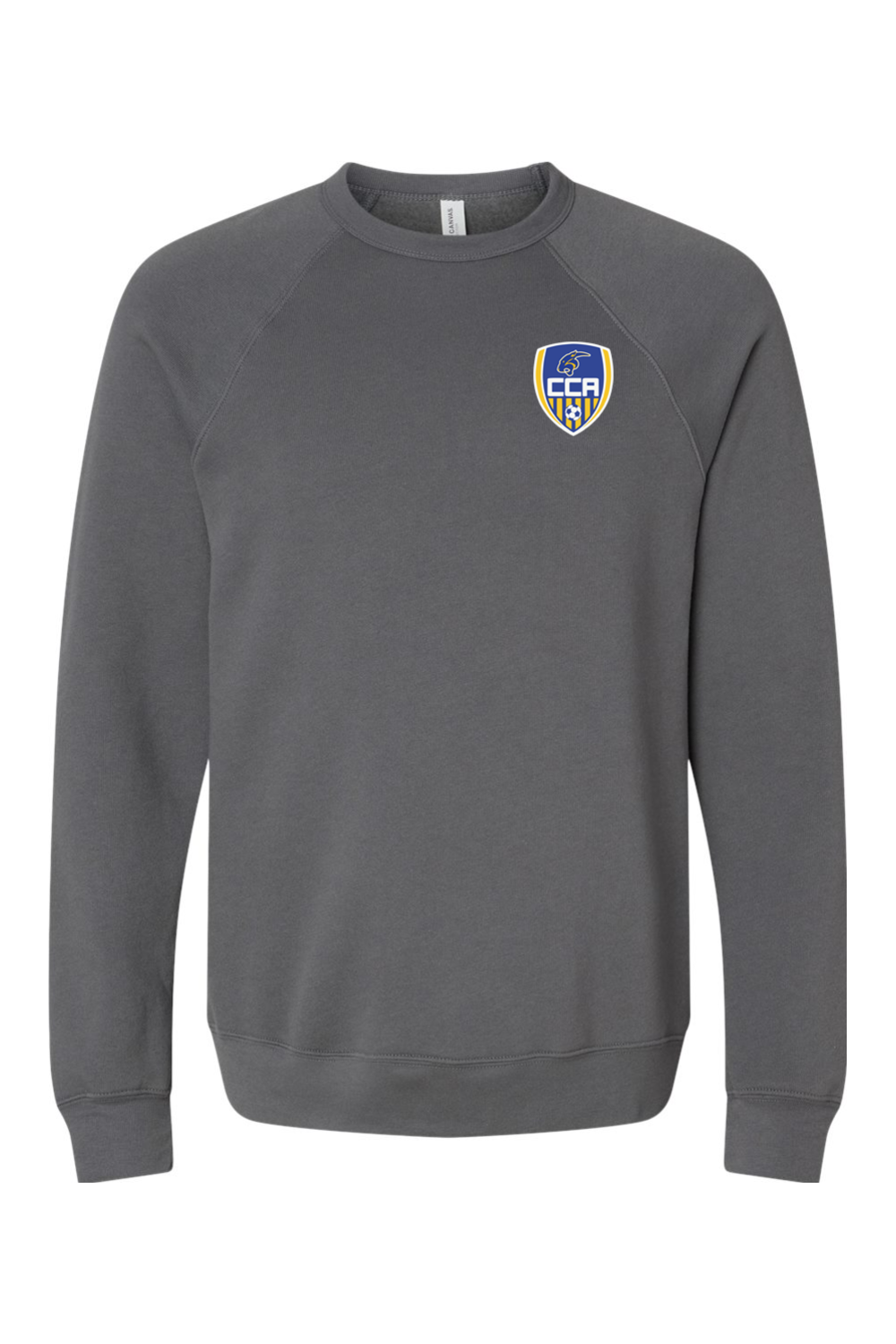 (ADULT) Bella + Canvas Sponge Fleece Raglan Crewneck Sweatshirt - Soccer