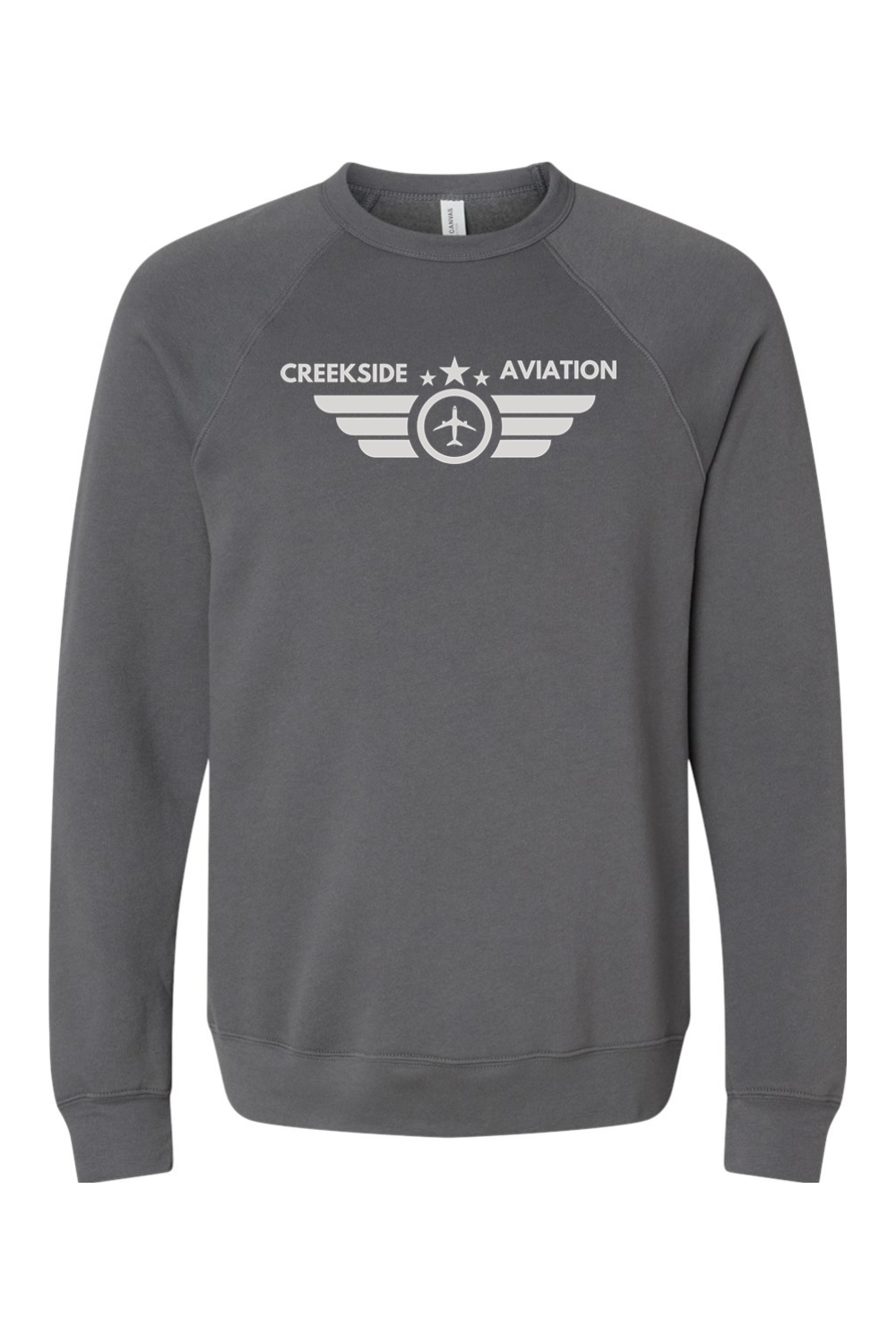 (ADULT) Bella + Canvas Sponge Fleece Raglan Crewneck Sweatshirt - Aviation