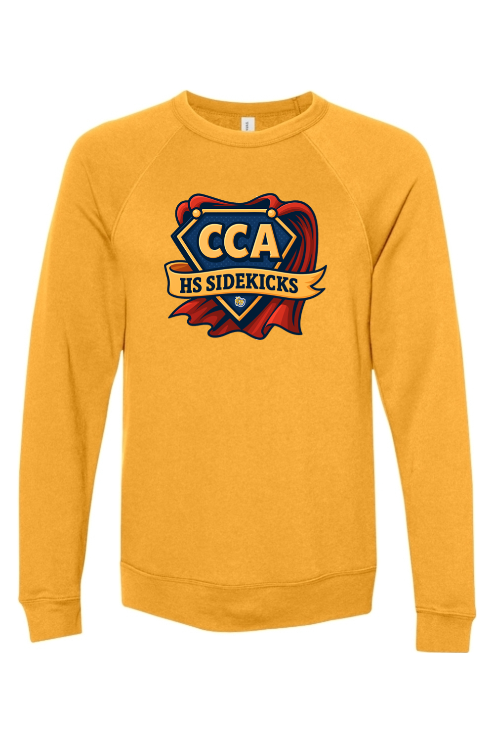 (ADULT) Bella + Canvas Sponge Fleece Raglan Crewneck Sweatshirt - High School Sidekicks