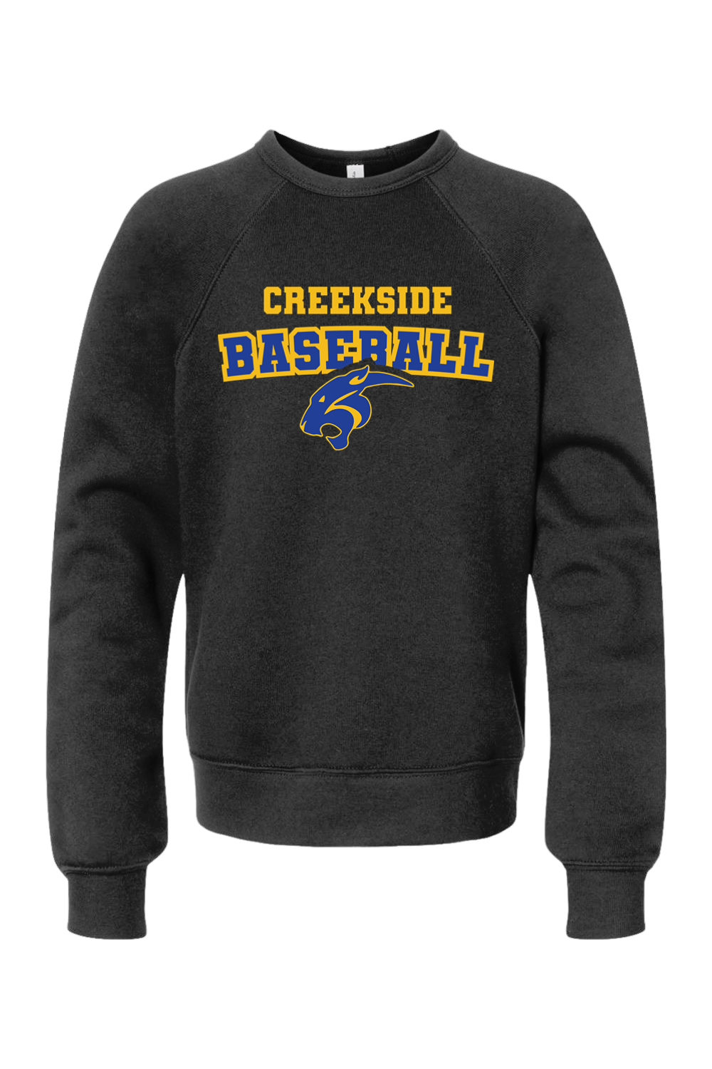 (YOUTH) BELLA + CANVAS Sponge Fleece Crewneck Sweatshirt - Baseball