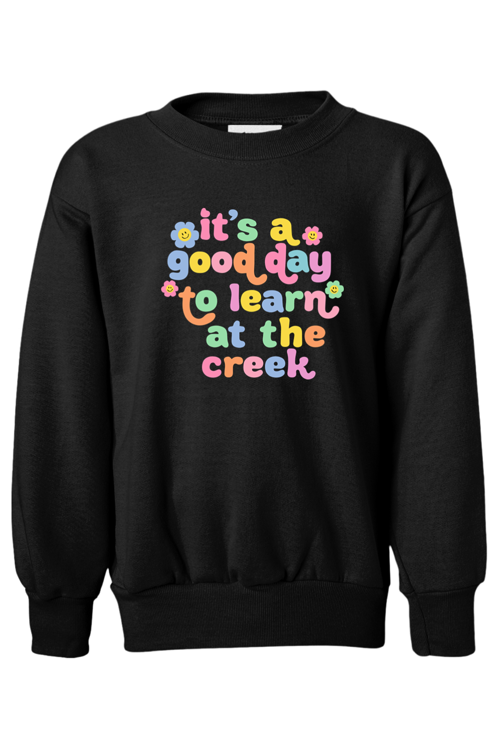 (YOUTH) Hanes Ecosmart Youth Crewneck Sweatshirt - A Good Day to Learn