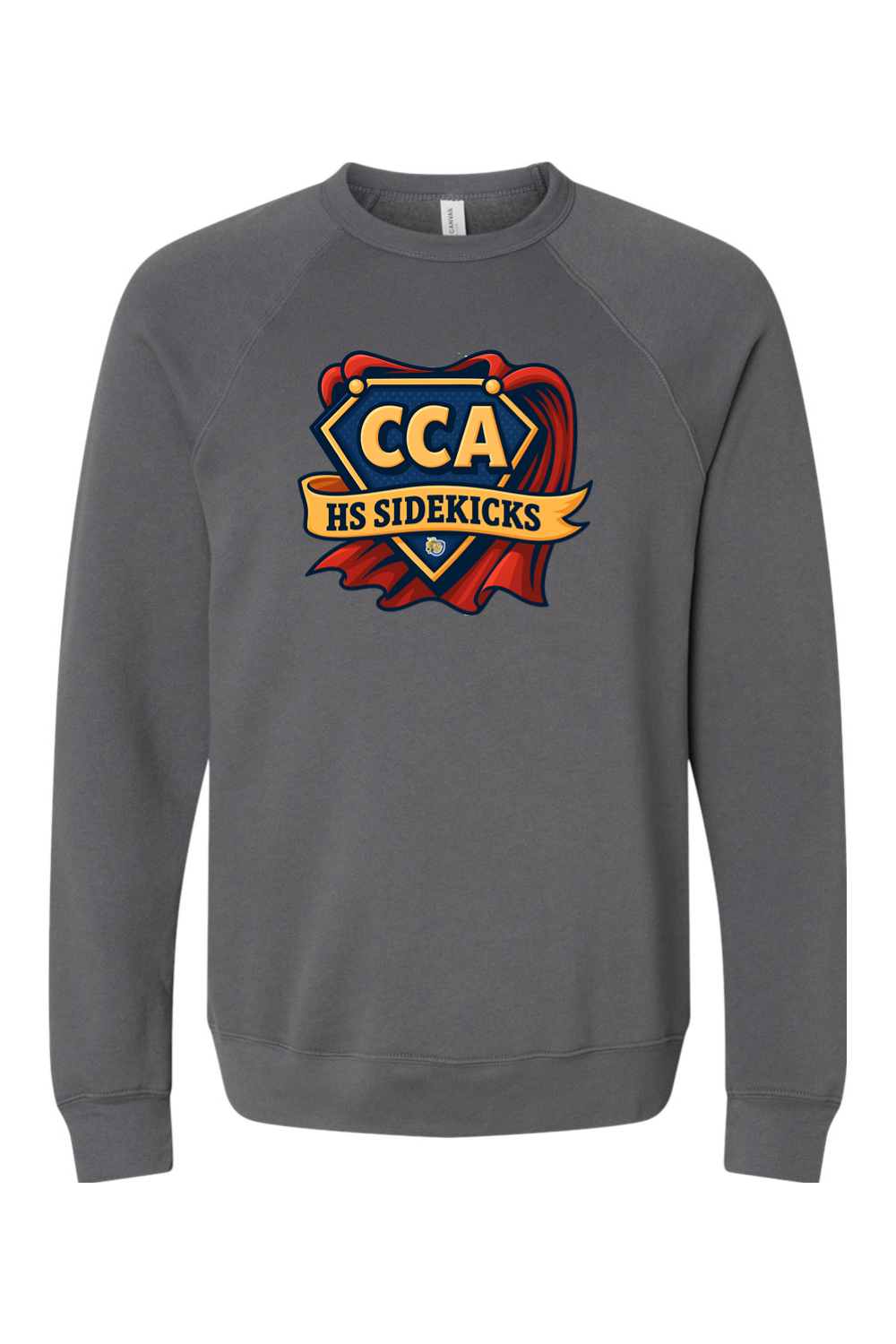 (ADULT) Bella + Canvas Sponge Fleece Raglan Crewneck Sweatshirt - High School Sidekicks