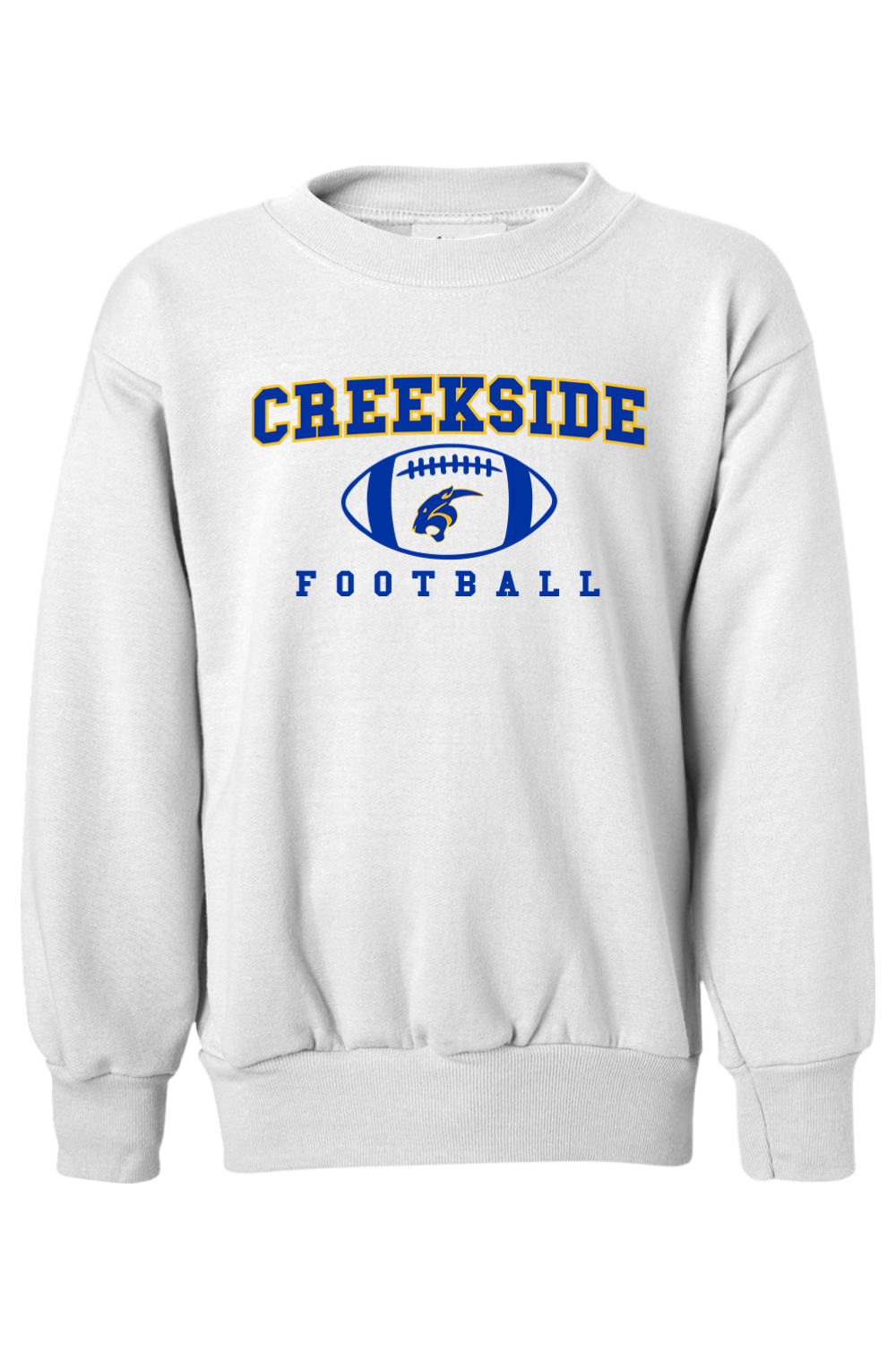 (YOUTH) Hanes Ecosmart Youth Crewneck Sweatshirt - Football