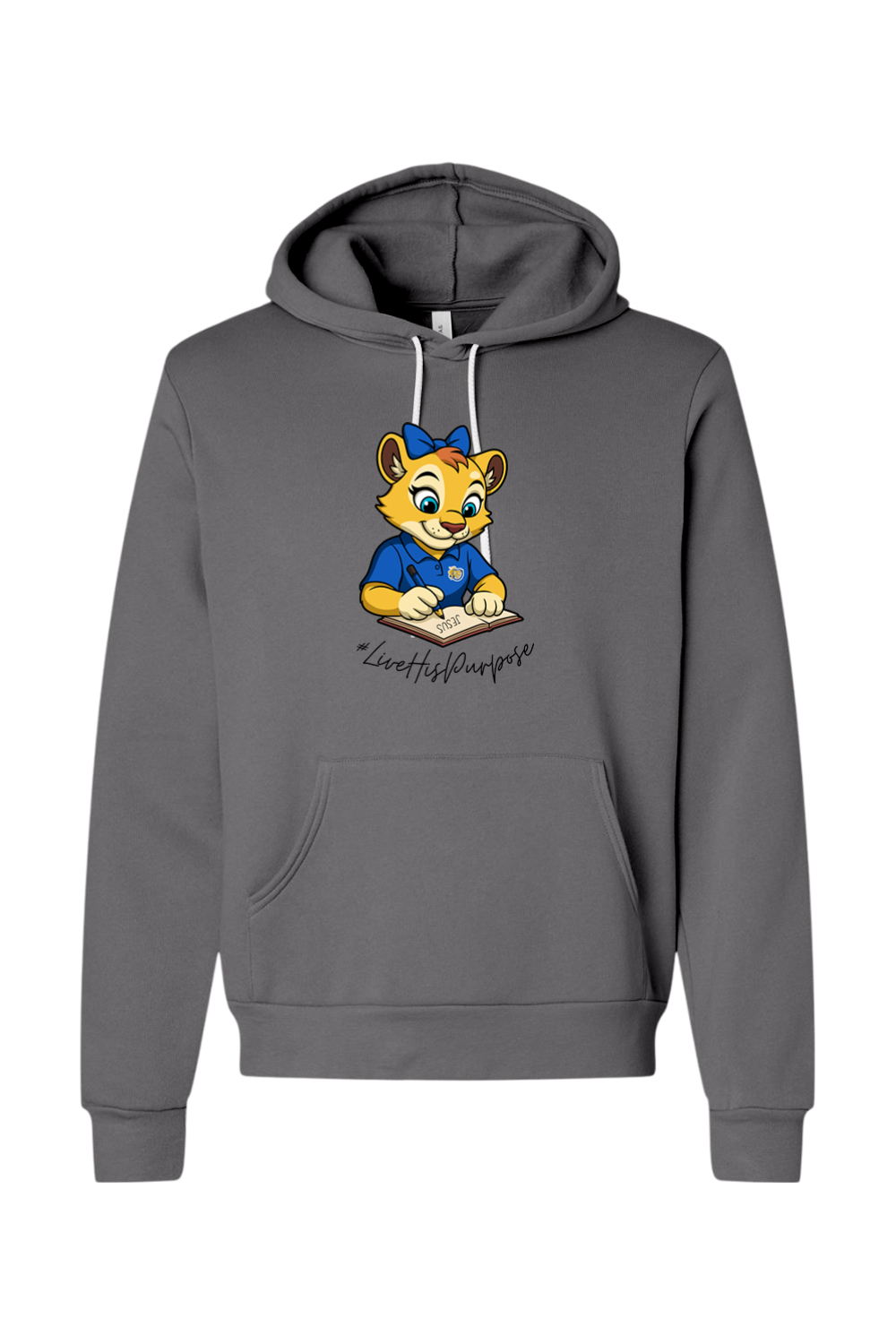 (ADULT) Bella + Canvas Sponge Fleece Hoodie - Roary #livehispurpose