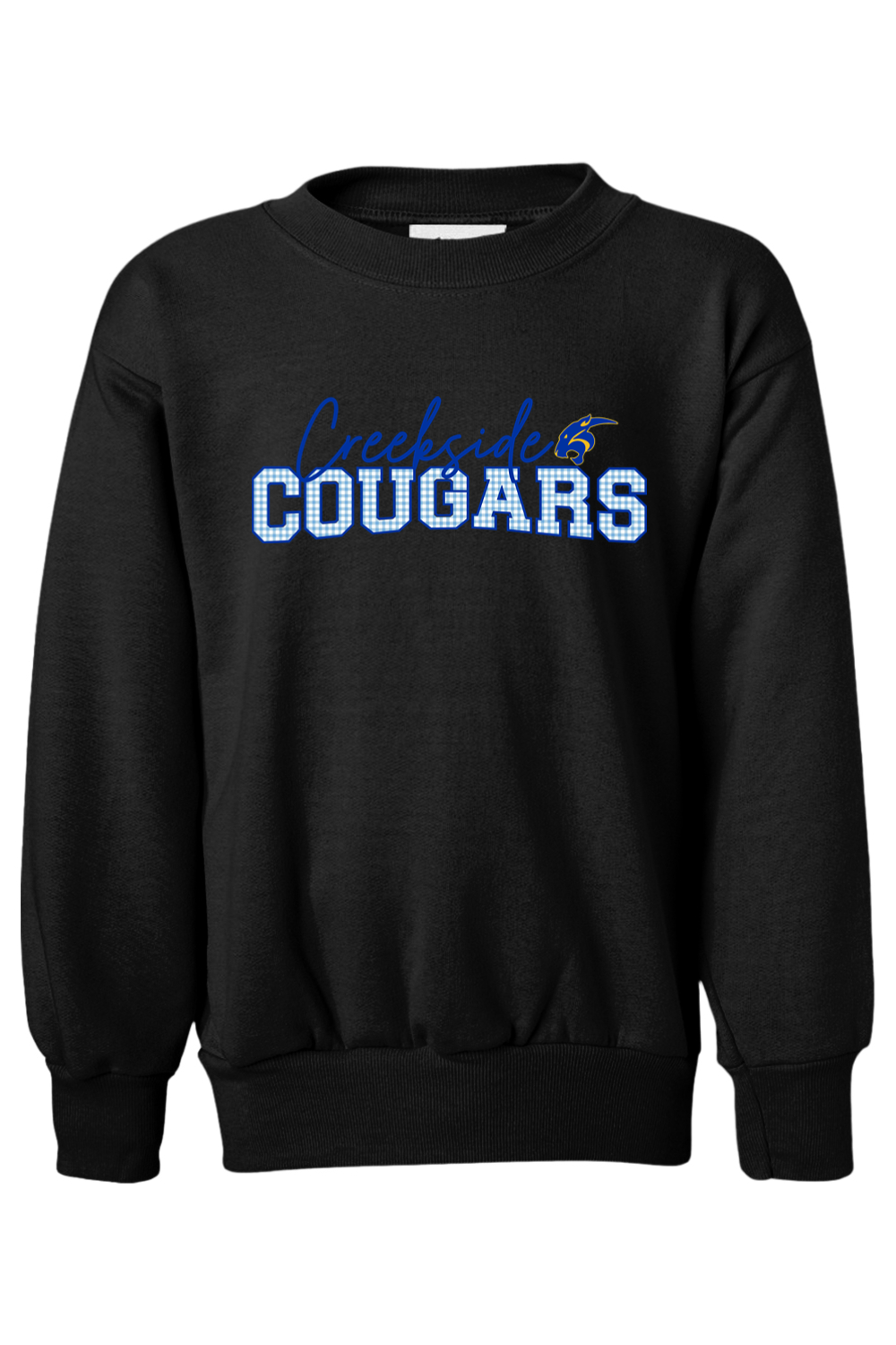 (YOUTH) Hanes Ecosmart Youth Crewneck Sweatshirt - Creekside Cougars