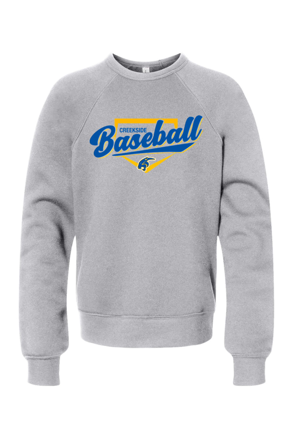 (YOUTH) BELLA + CANVAS Sponge Fleece Crewneck Sweatshirt - Baseball