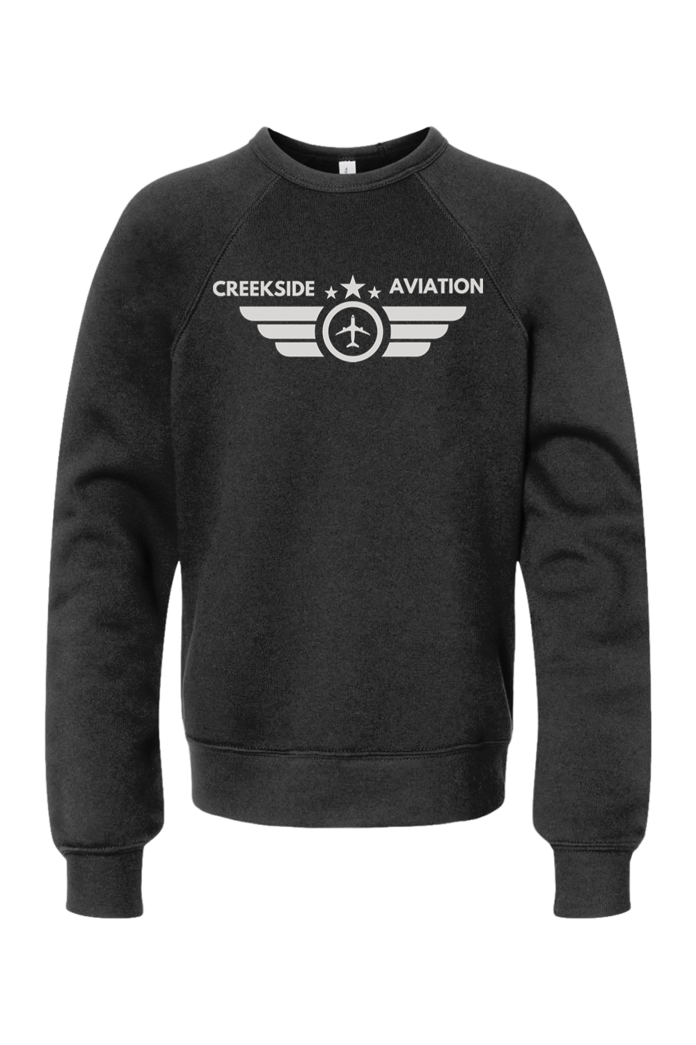 (YOUTH) BELLA + CANVAS Sponge Fleece Crewneck Sweatshirt - Aviation