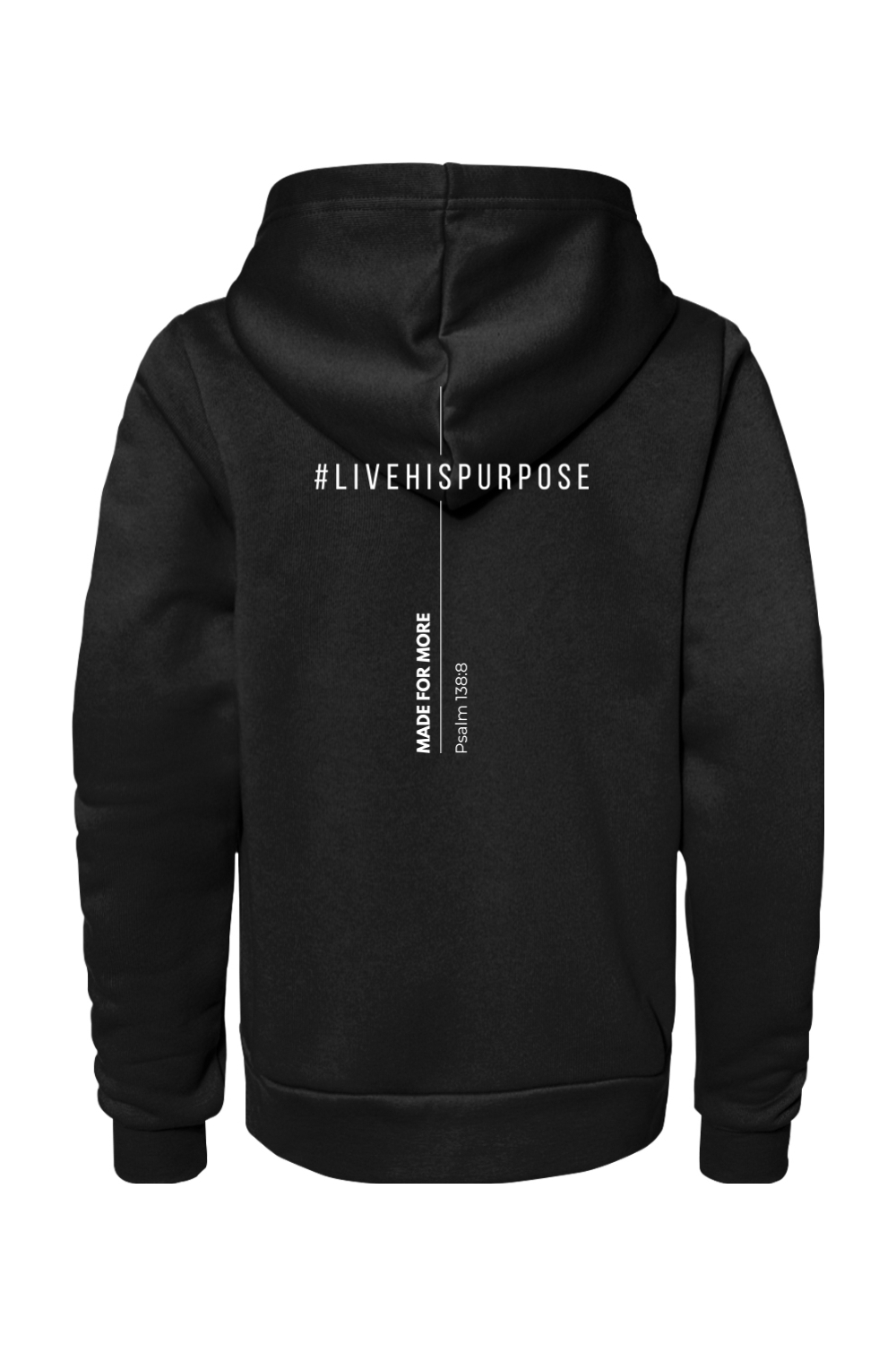 (YOUTH) Bella + Canvas Sponge Fleece Pullover Hoodie - #livehispurpose