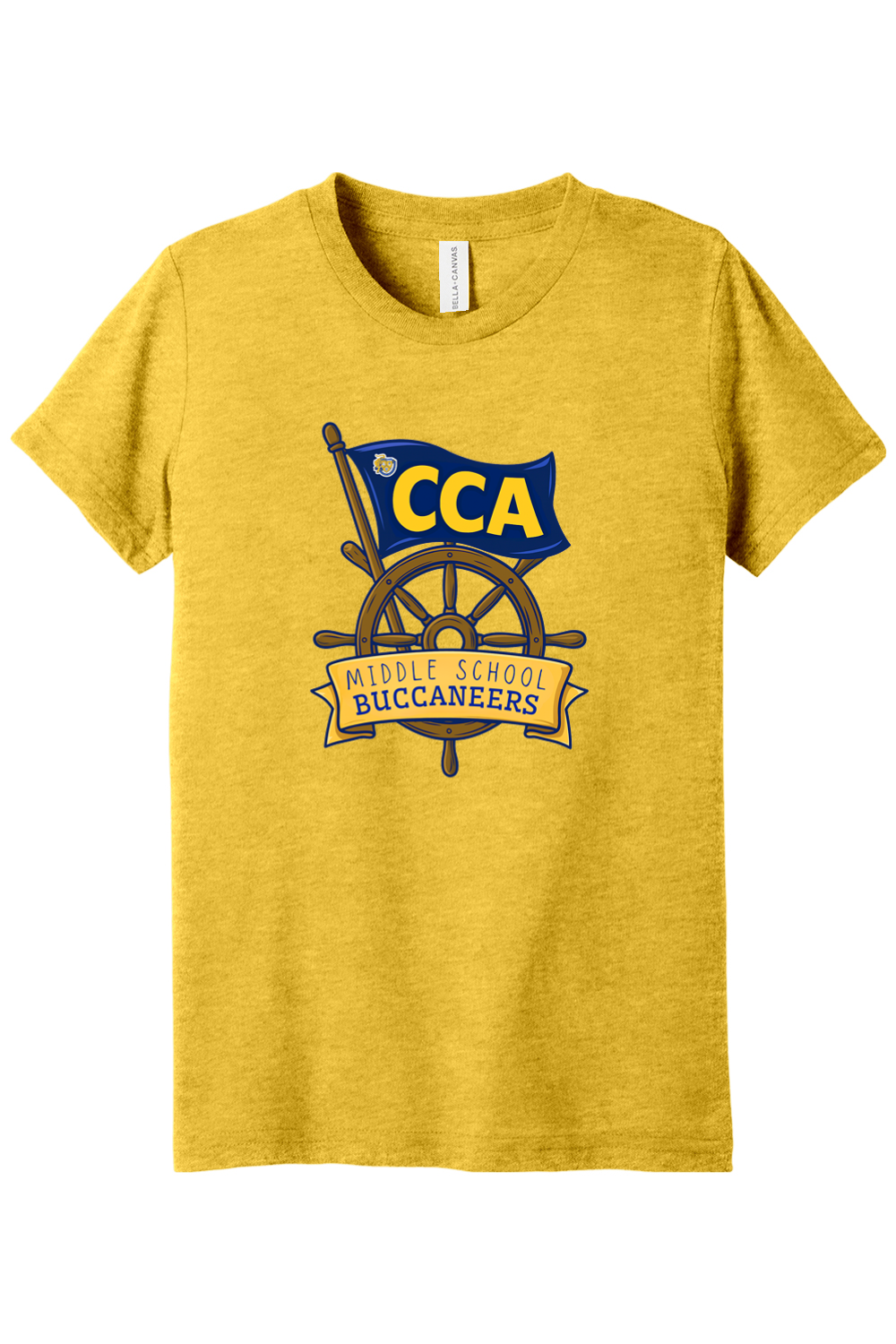 (YOUTH) BELLA+CANVAS Triblend Short Sleeve Tee - Middle School Buccaneers