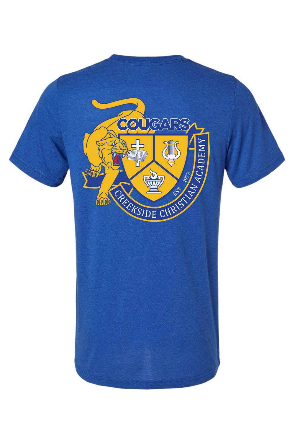 (ADULT) Bella + Canvas Triblend Short Sleeve Tee - Cougars