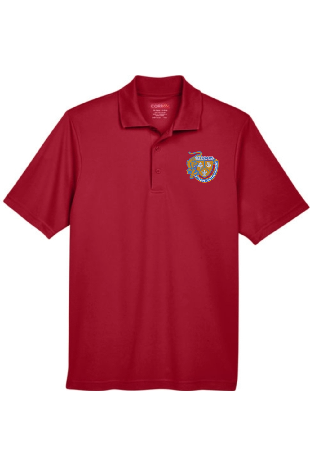 (ADULT) Embroidered CORE365 Men's Origin Performance Piqué Polo - Daily Wear