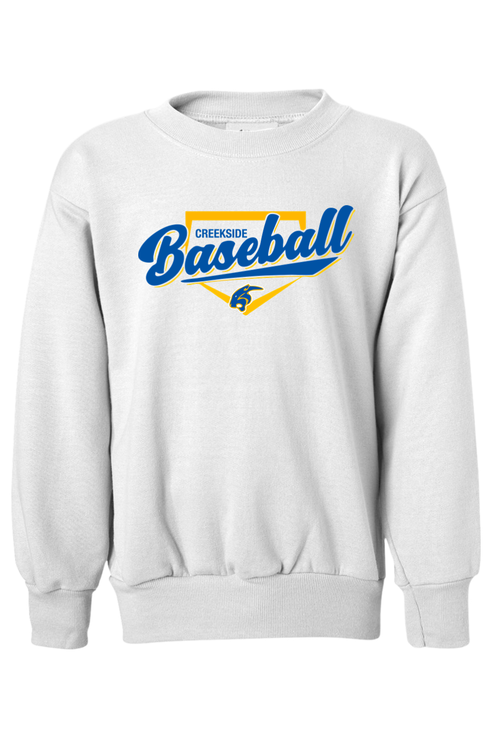 (YOUTH) Hanes Ecosmart Youth Crewneck Sweatshirt - Baseball