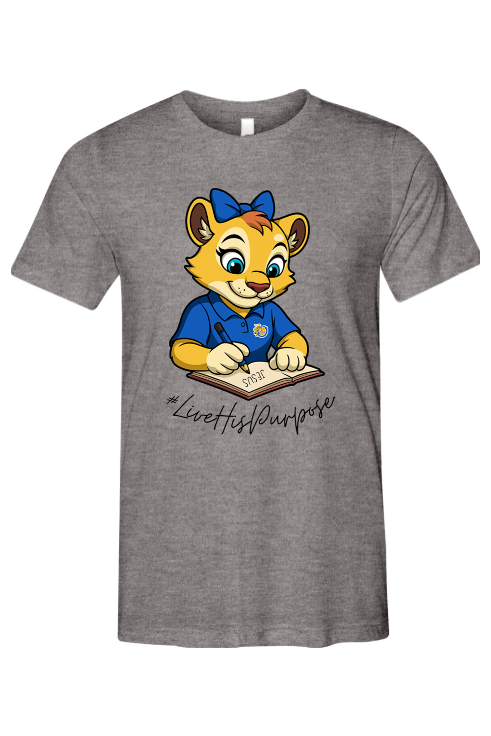(ADULT) Bella + Canvas Triblend Short Sleeve Tee - Roary #livehispurpose