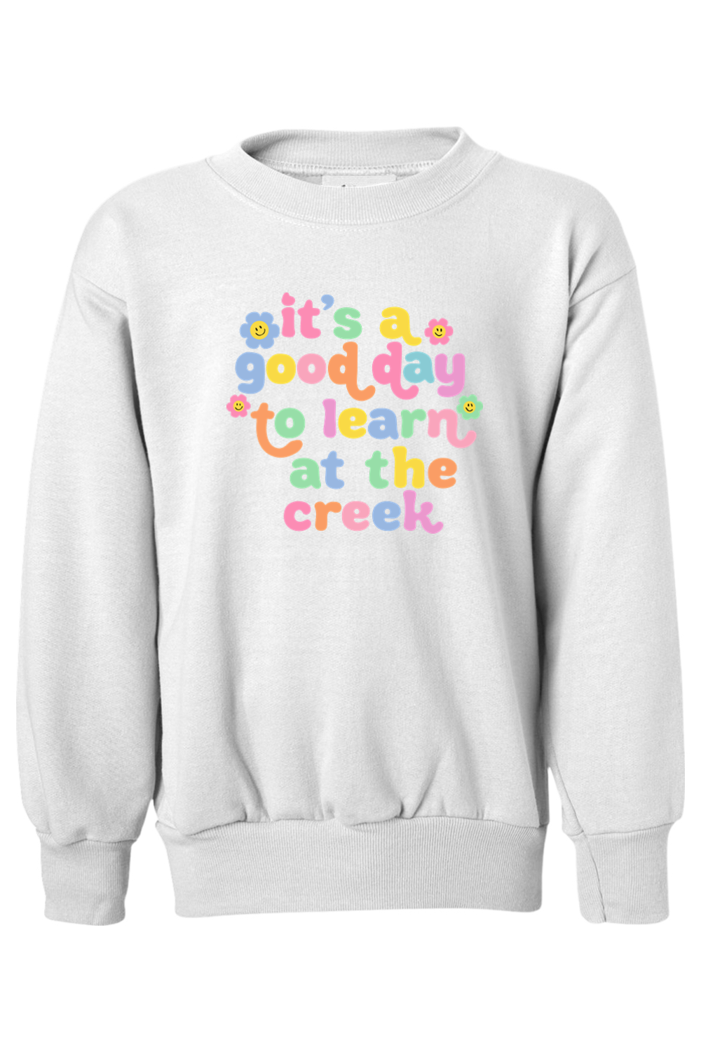 (YOUTH) Hanes Ecosmart Youth Crewneck Sweatshirt - A Good Day to Learn