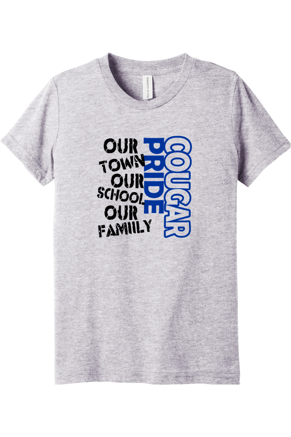 (YOUTH) BELLA+CANVAS Triblend Short Sleeve Tee - Cougar Pride