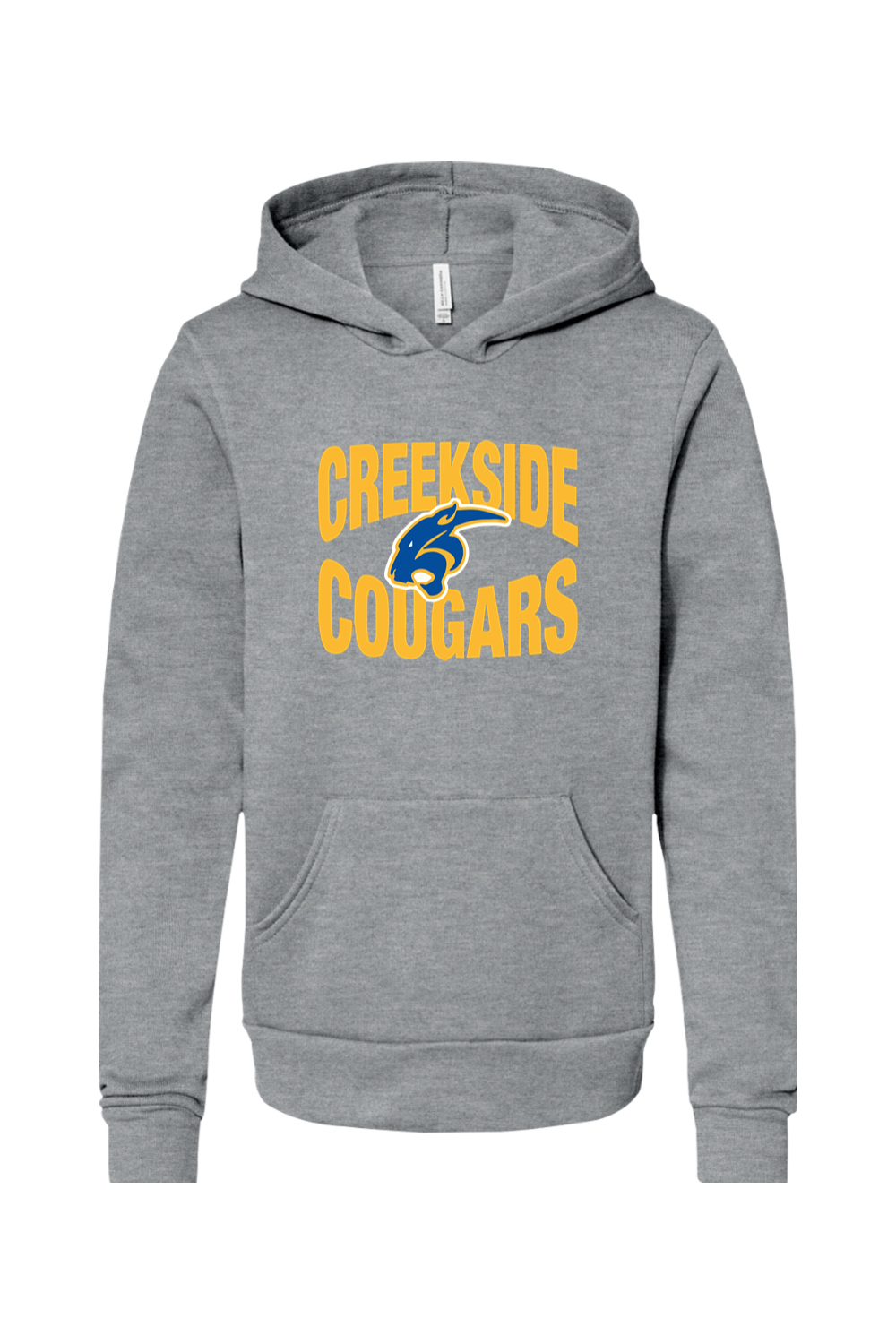 (YOUTH) Bella + Canvas Sponge Fleece Pullover Hoodie - Creekside Cougars