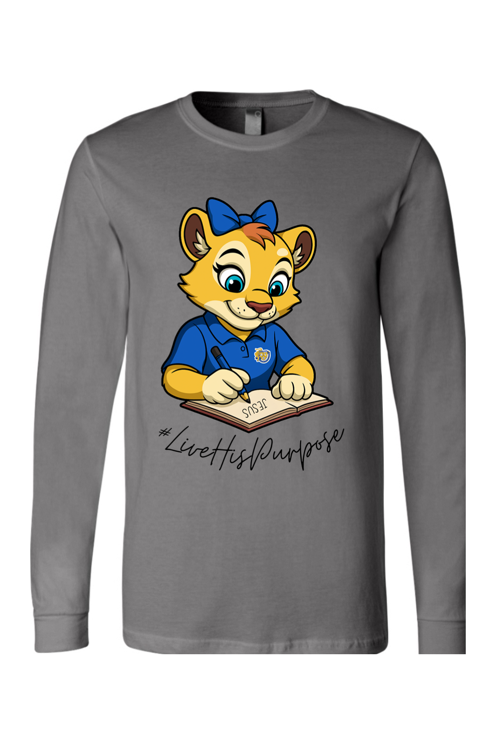 (ADULT) BELLA + CANVAS Unisex Jersey Long Sleeve Tee - Roary #livehispurpose