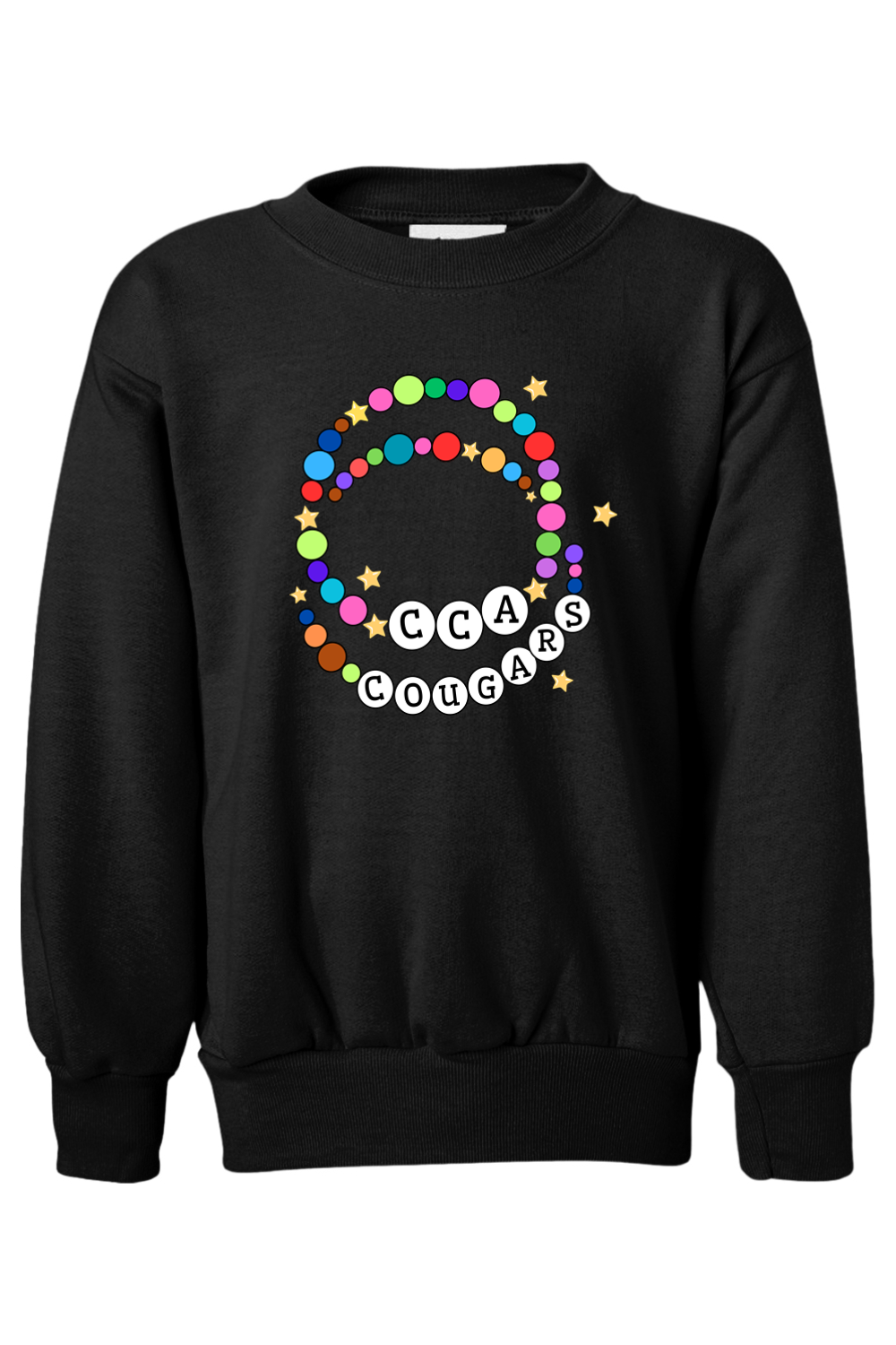 (YOUTH) Hanes Ecosmart Youth Crewneck Sweatshirt - CCA Cougars