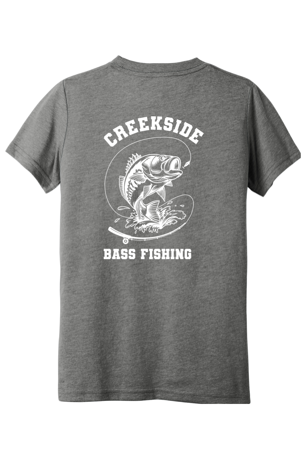 (YOUTH) BELLA+CANVAS Triblend Short Sleeve Tee - Bass Fishing