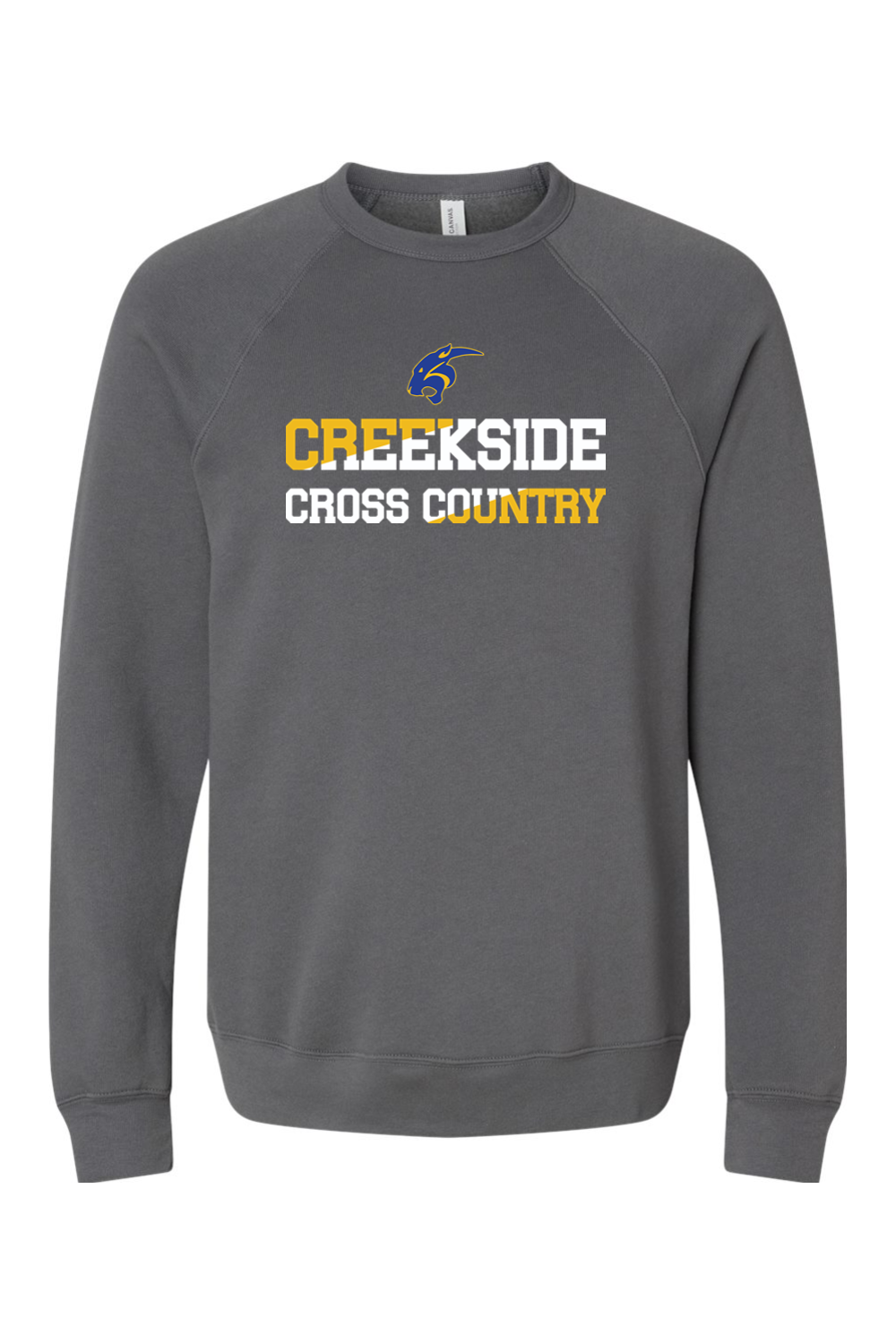 (ADULT) Bella + Canvas Sponge Fleece Raglan Crewneck Sweatshirt - Cross Country