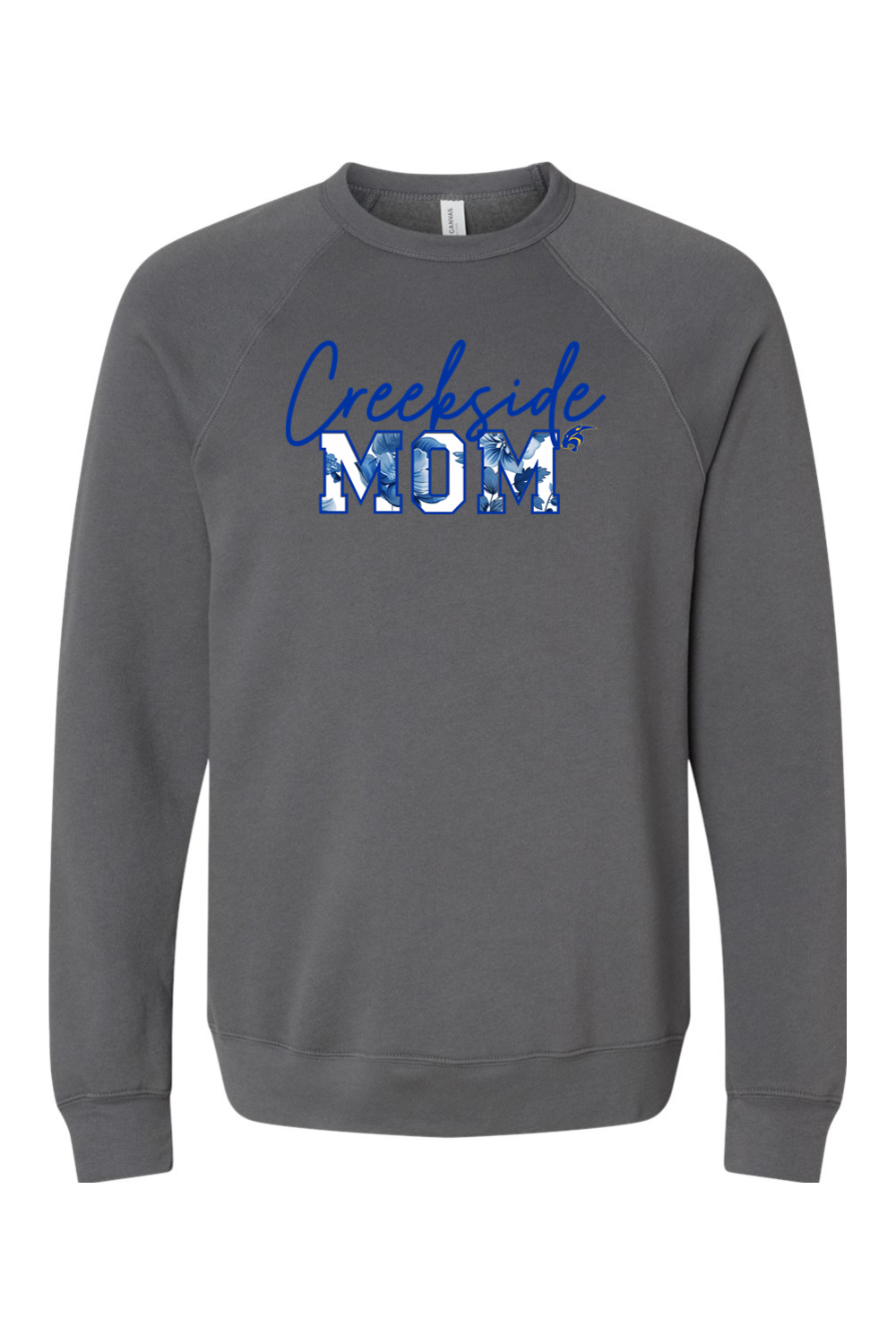 (ADULT) Bella + Canvas Sponge Fleece Raglan Crewneck Sweatshirt - Mom