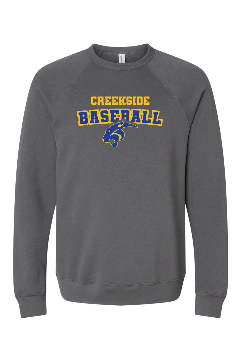 (ADULT) Bella + Canvas Sponge Fleece Raglan Crewneck Sweatshirt - Baseball