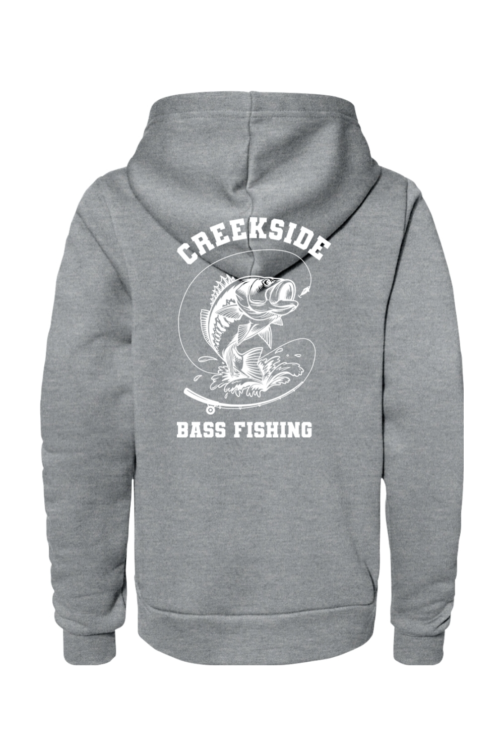 (YOUTH) Bella + Canvas Sponge Fleece Pullover Hoodie - Bass Fishing
