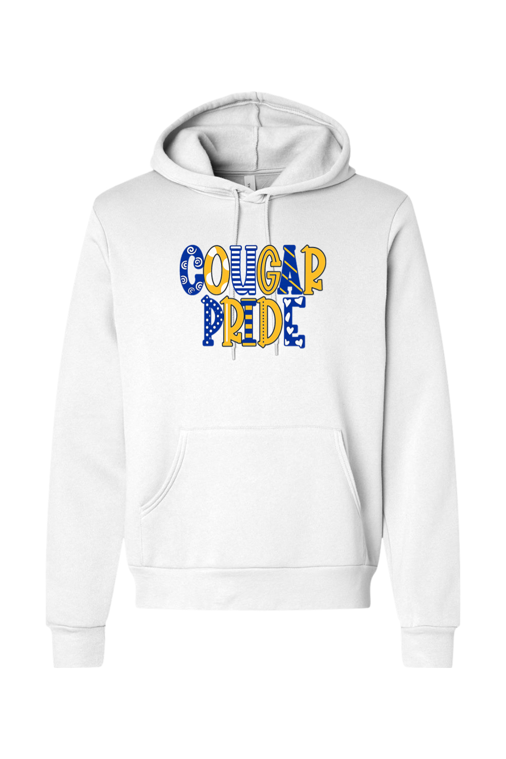 (ADULT) Bella + Canvas Sponge Fleece Hoodie - Cougar Pride