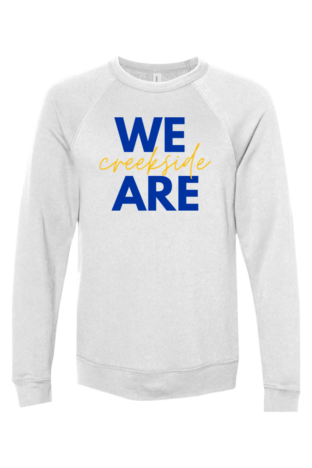 (ADULT) Bella + Canvas Sponge Fleece Raglan Crewneck Sweatshirt - We Are Creekside