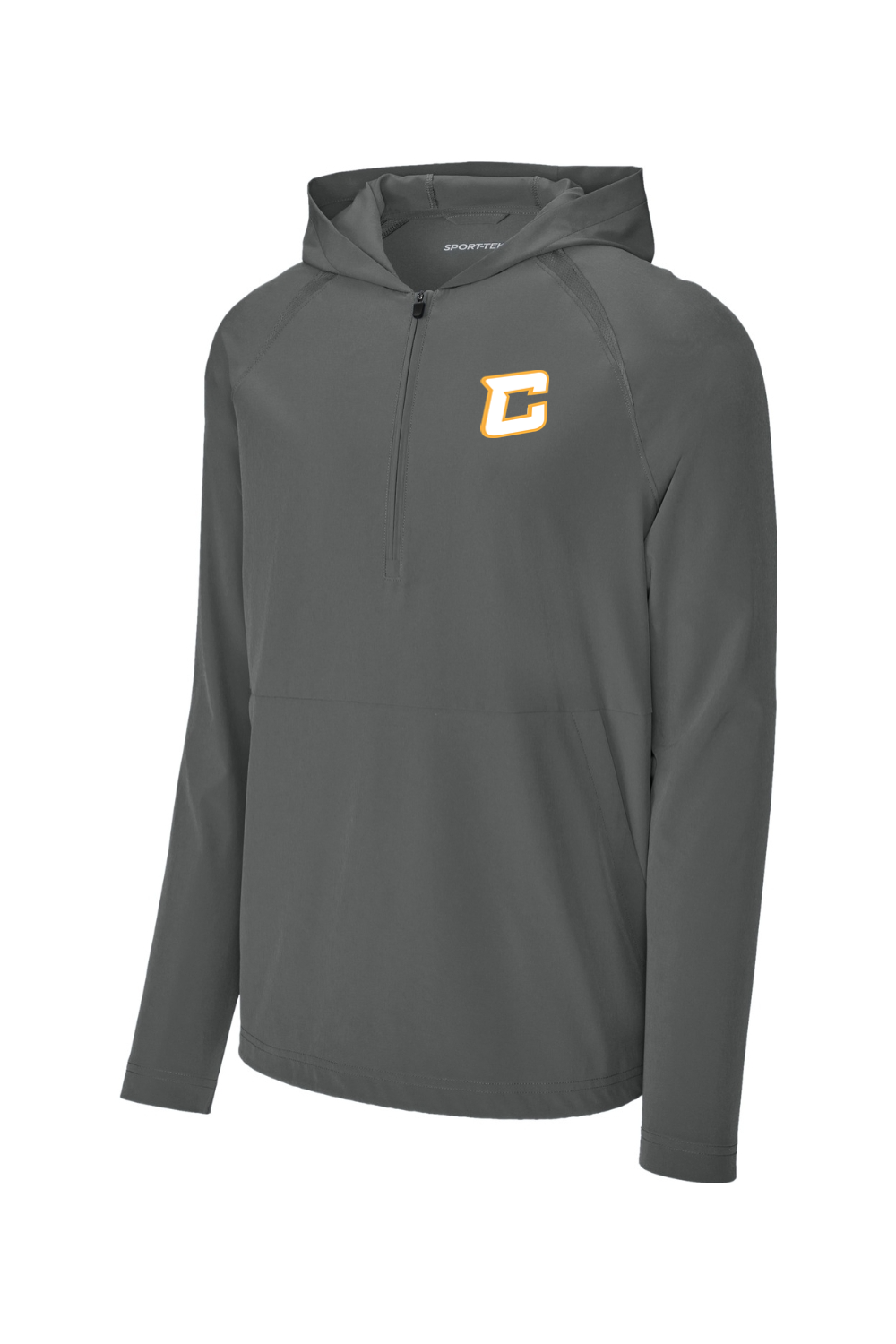 (ADULT) Sport-Tek Repeat 1/2-Zip Long Sleeve Hooded Jacket - Baseball